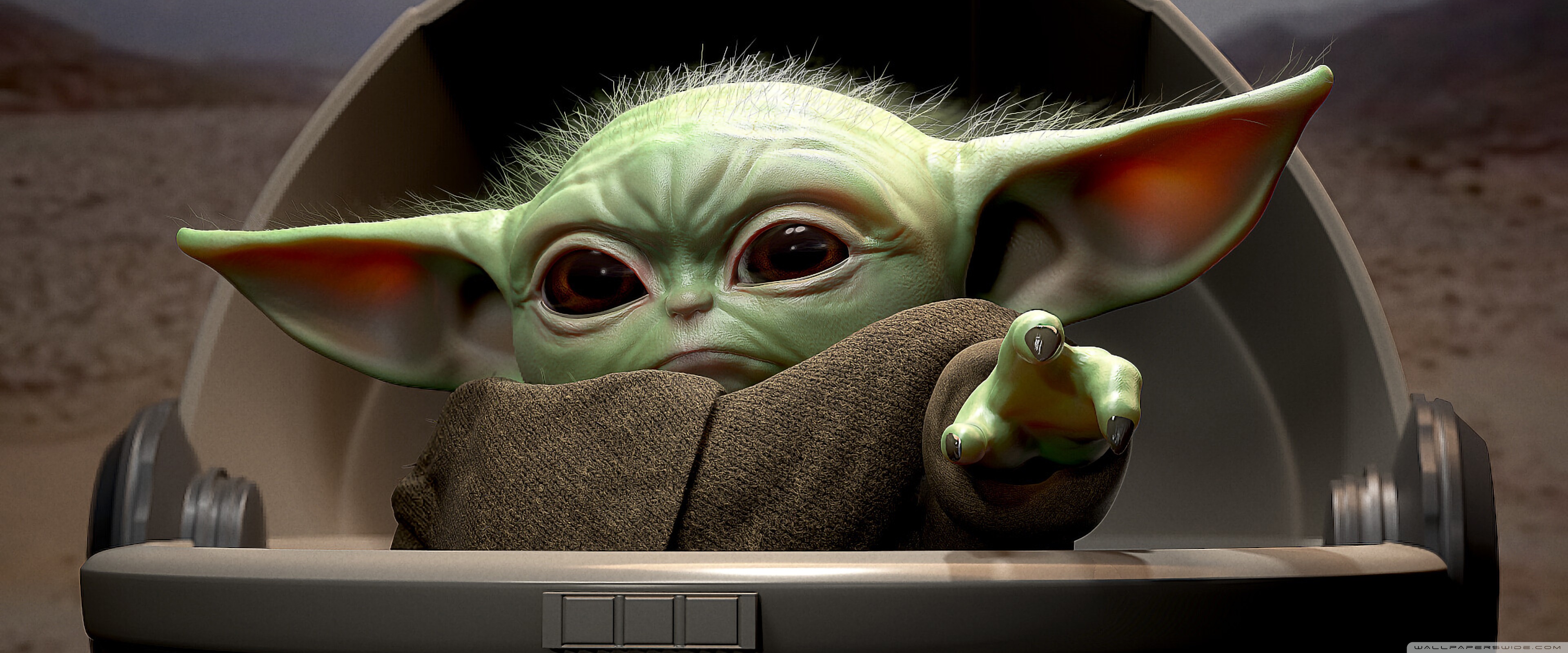 Baby Yoda And Baby Groot Art Wallpapers