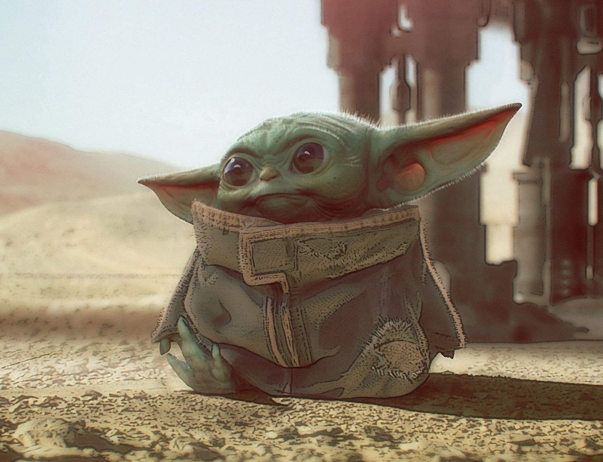 Baby Yoda Fanart 2019 Wallpapers