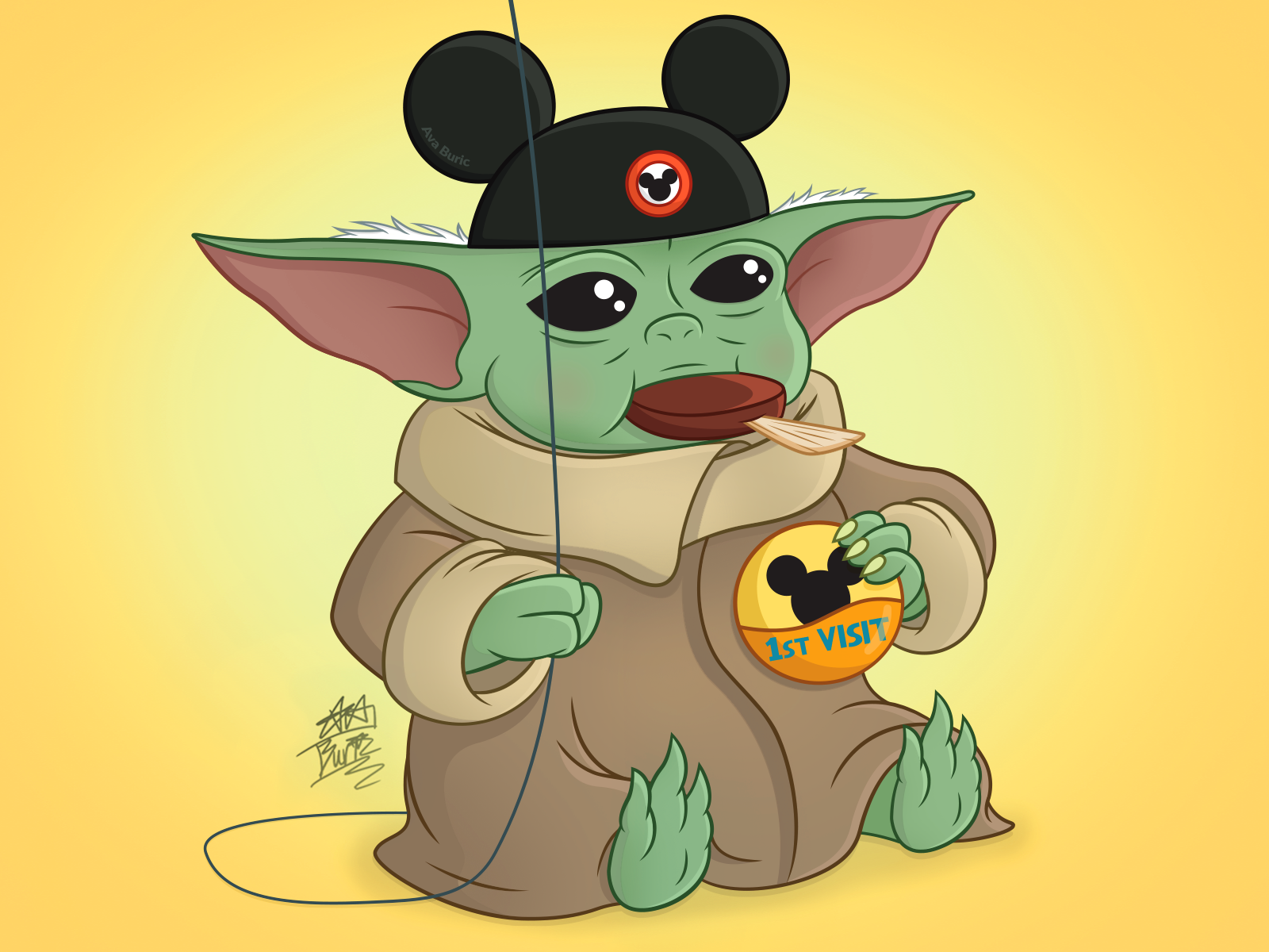 Baby Yoda Fanart 2019 Wallpapers