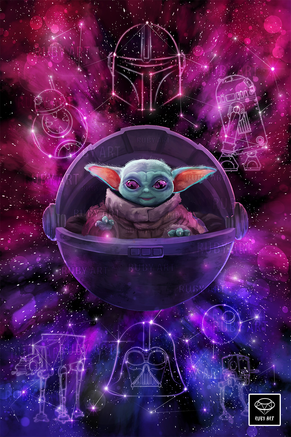 Baby Yoda Fanart 2019 Wallpapers