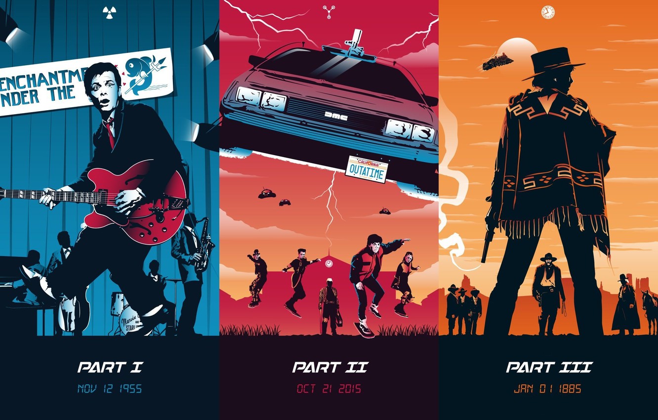 Back To The Future Movie Artwork Wallpapers