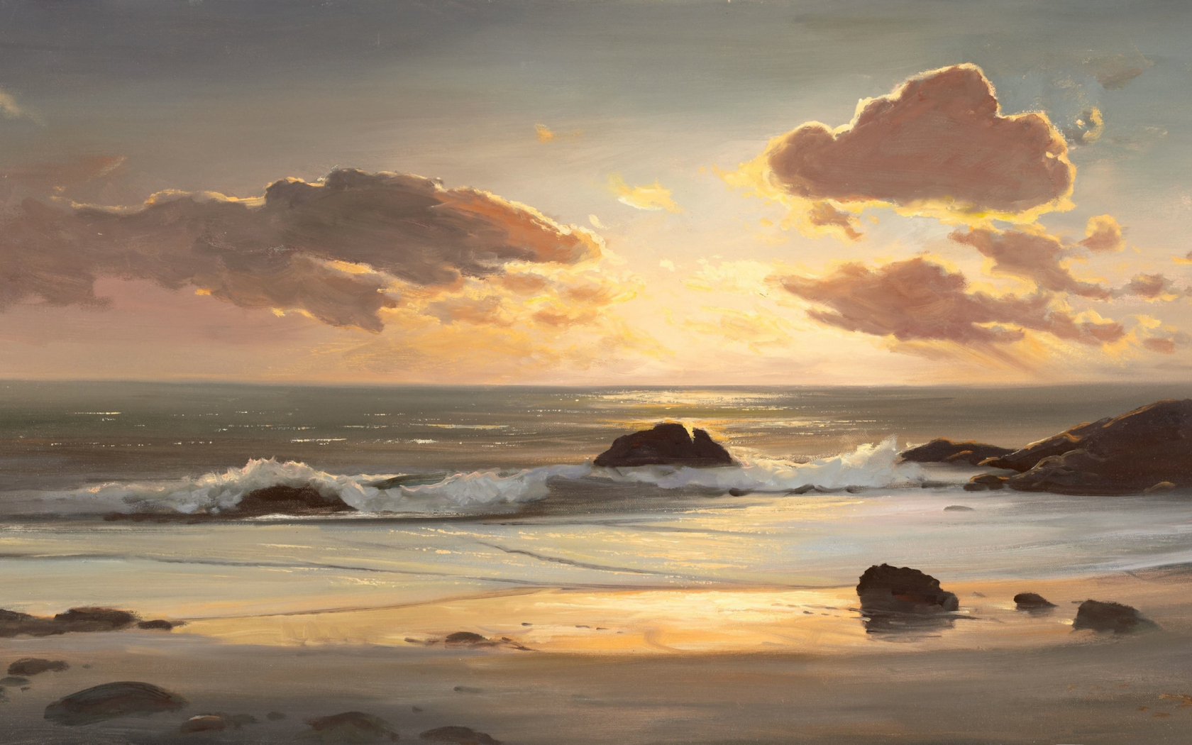 Beach Landscape Art Cool Wallpapers