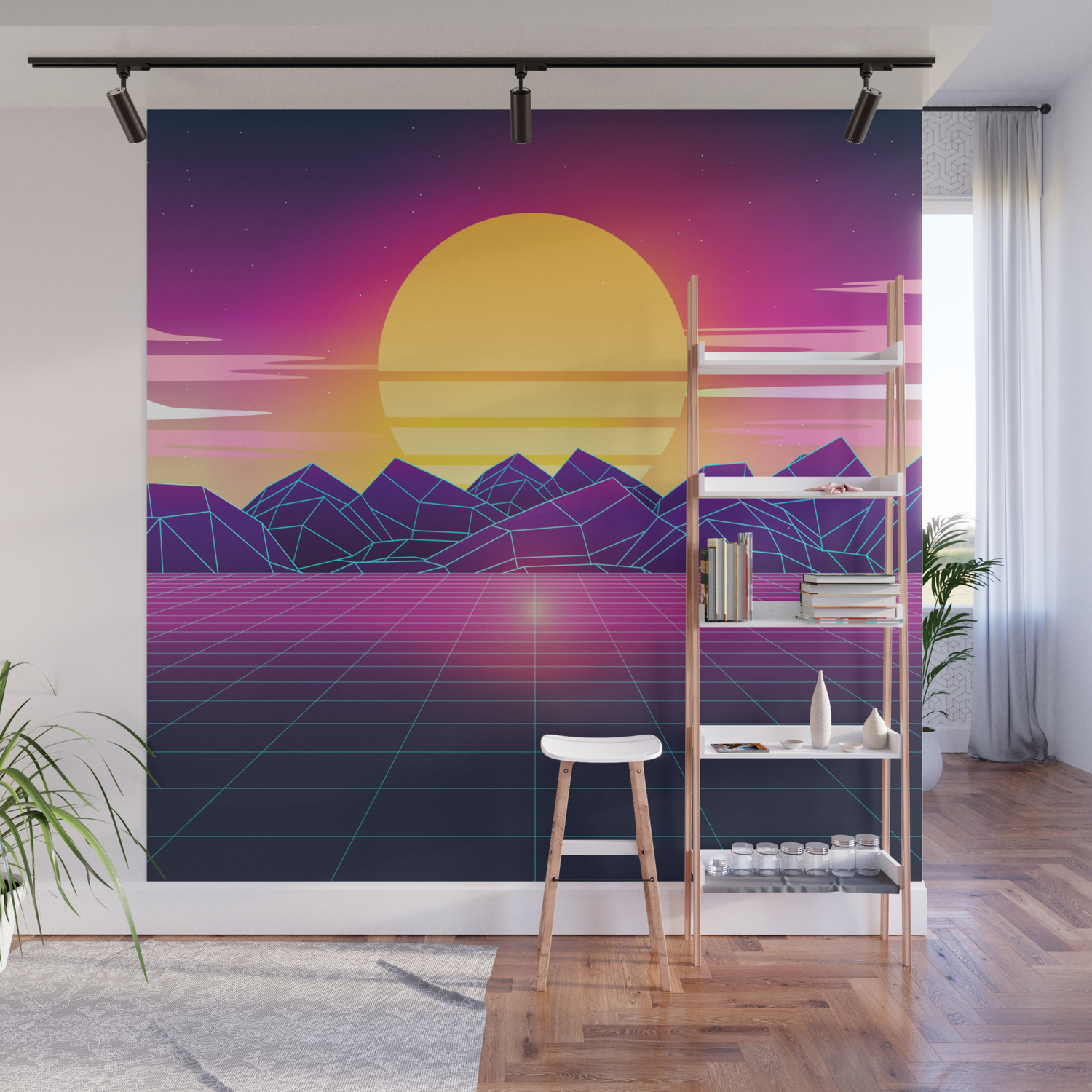 Beach Retro Wave Wallpapers