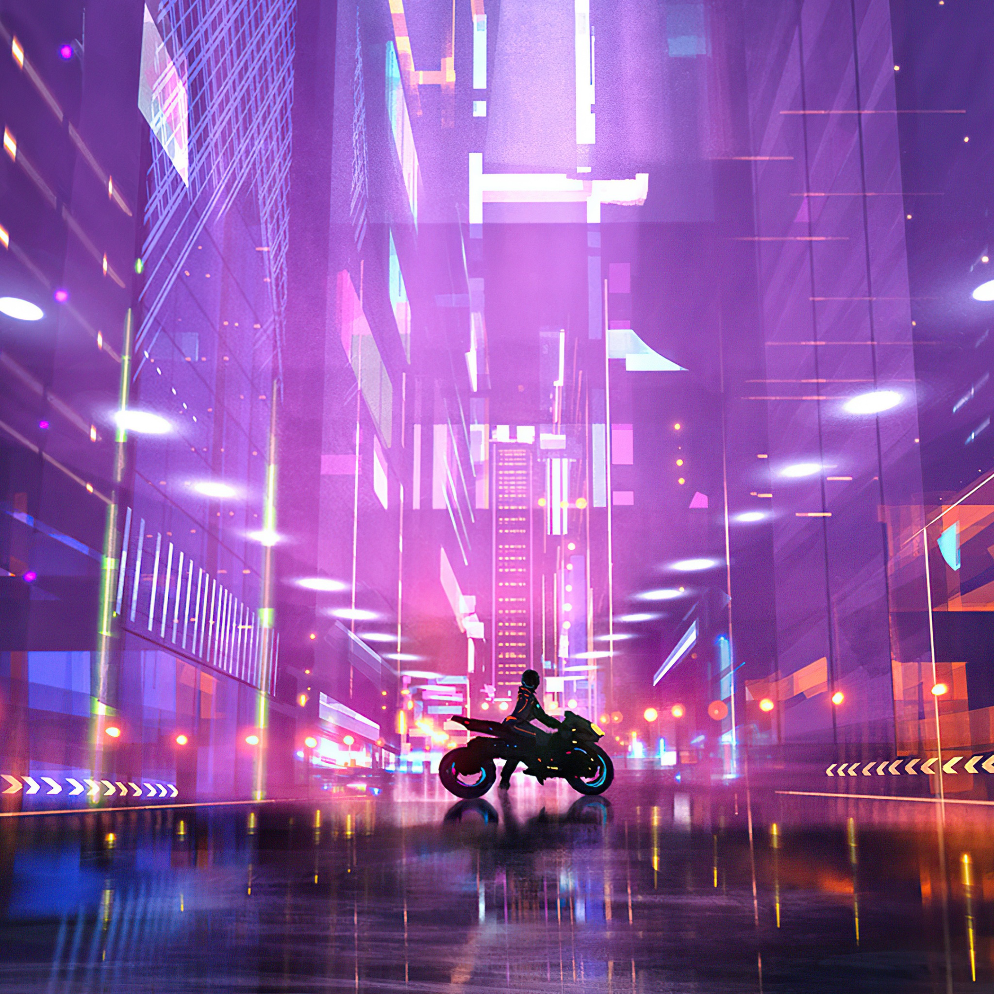 Biker Girl Futuristic Wallpapers