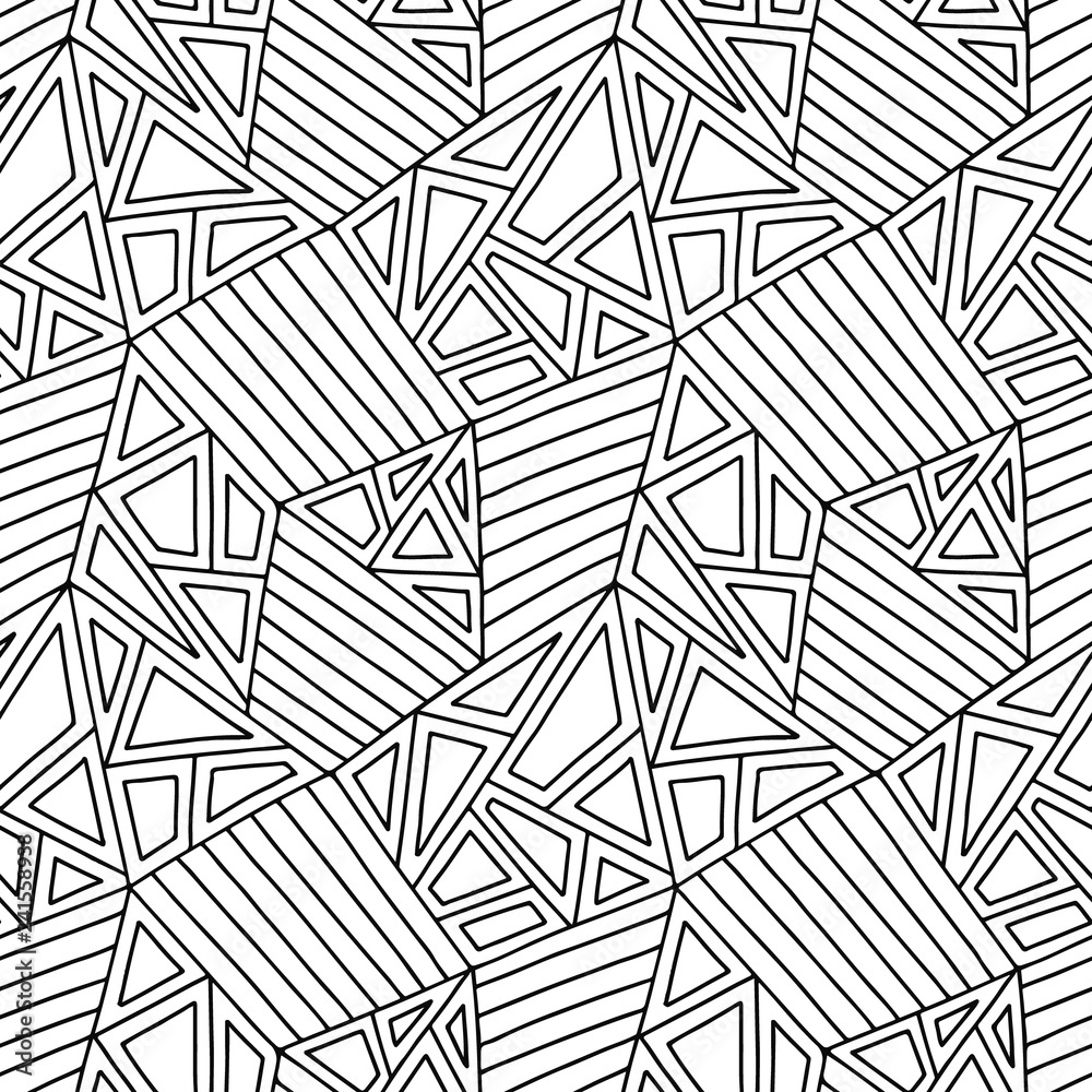 Black &Amp; White Triangle Pattern Wallpapers