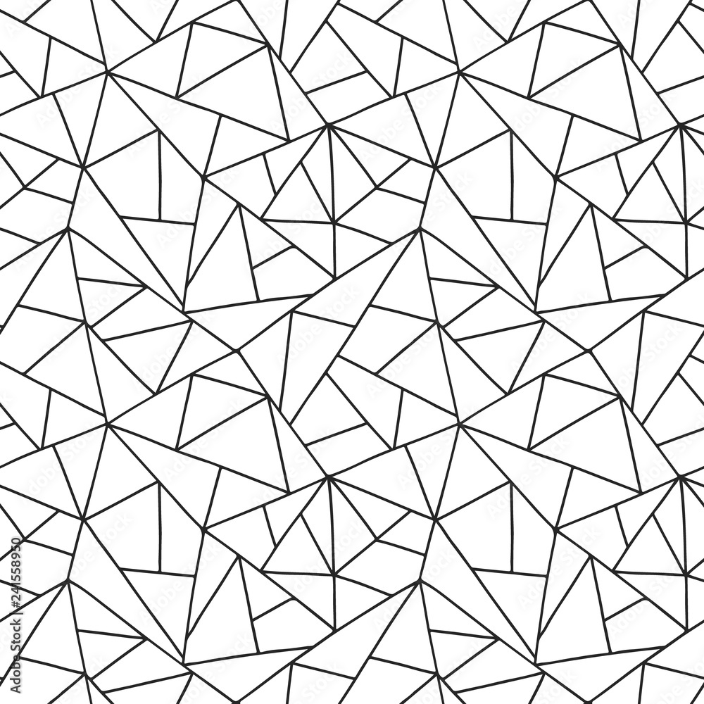 Black &Amp; White Triangle Pattern Wallpapers