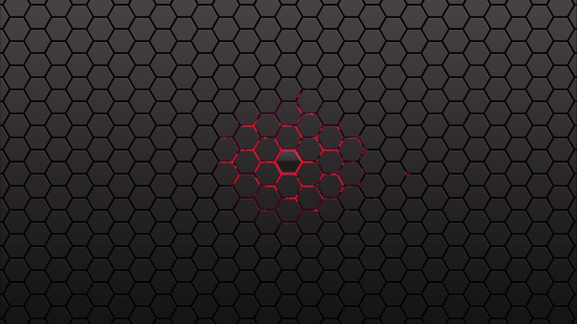 Black And Red Hexagon Wallpapers