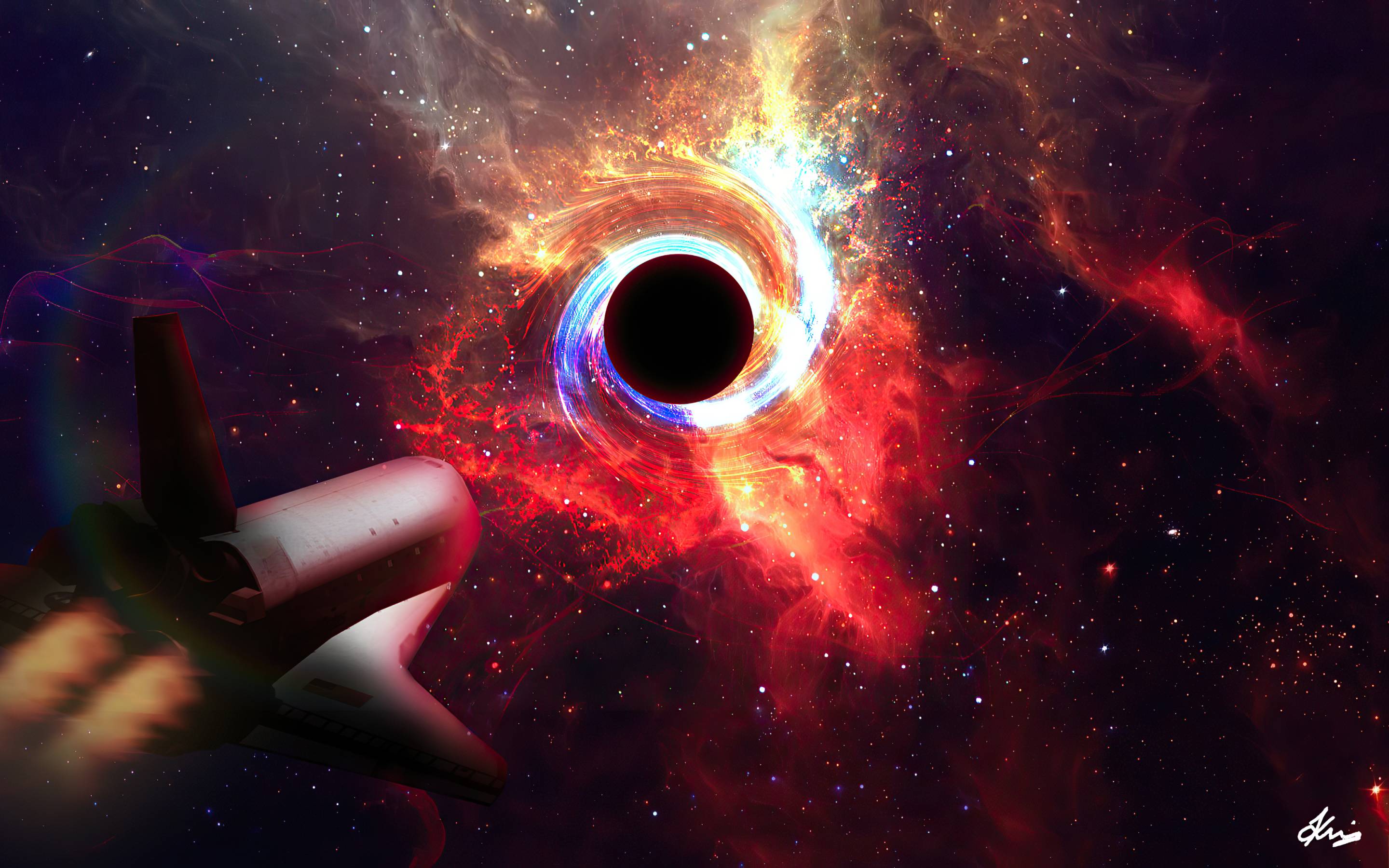 Black Hole Artwork Wallpapers