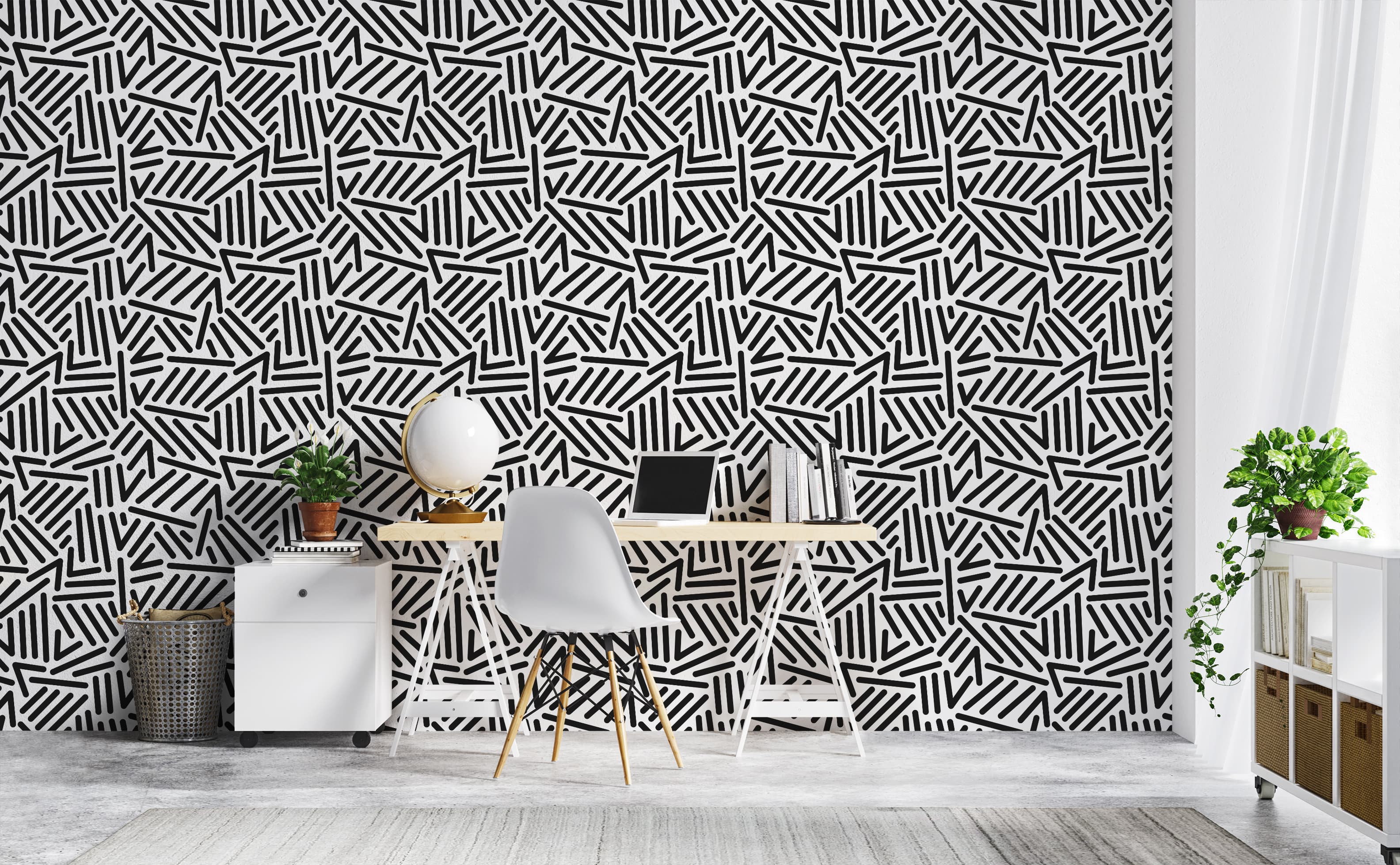 Black Wall Pattern Wallpapers