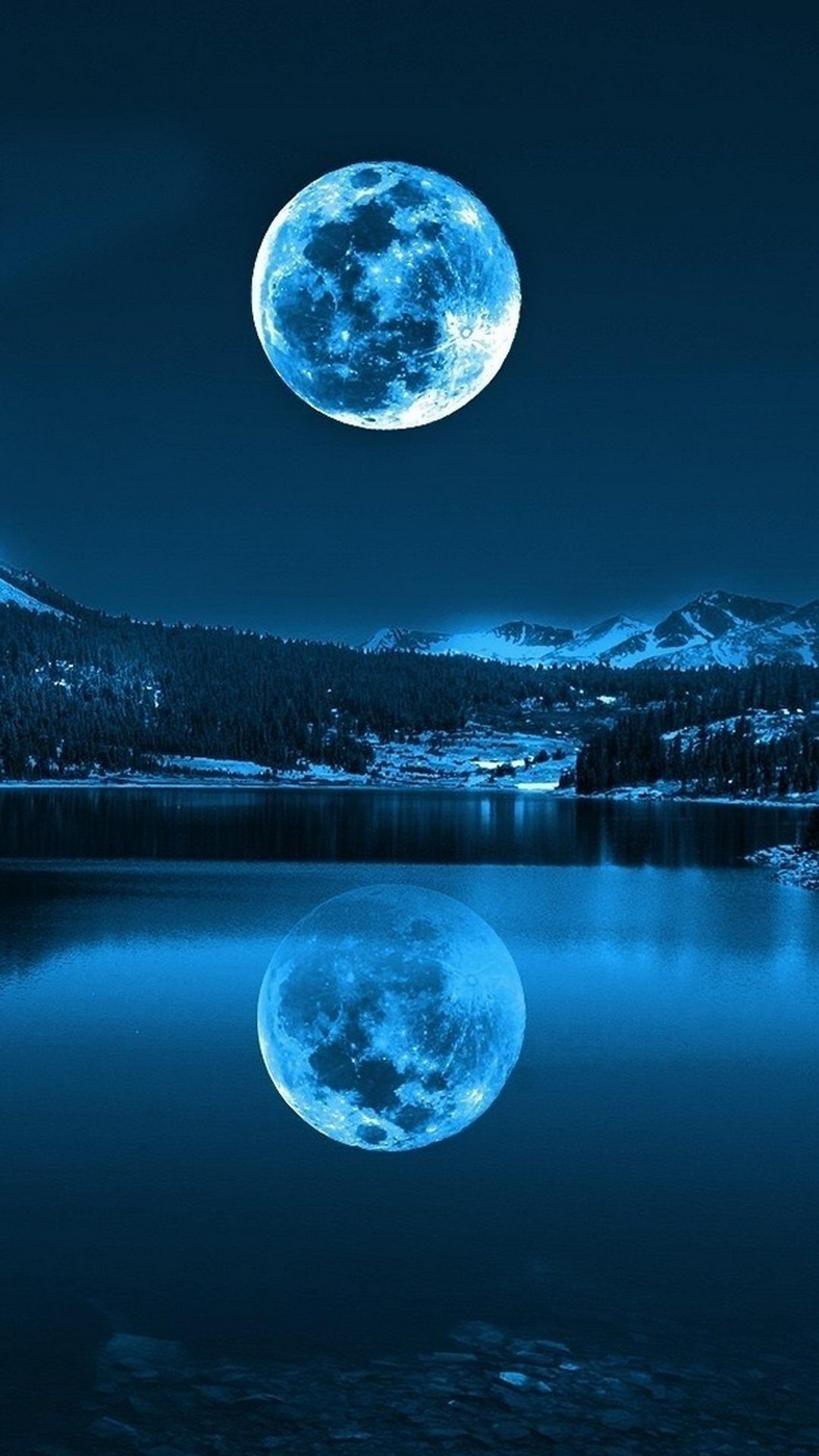 Blue Dark Moon Wallpapers