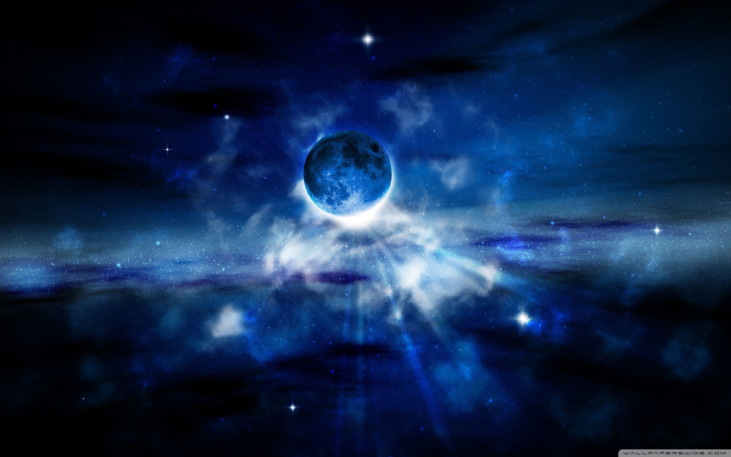 Blue Dark Moon Wallpapers