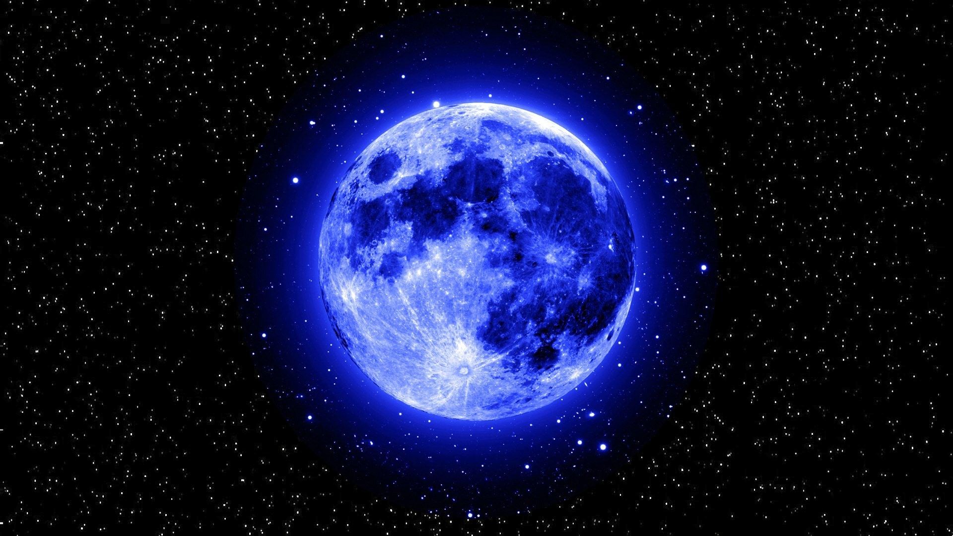 Blue Dark Moon Wallpapers