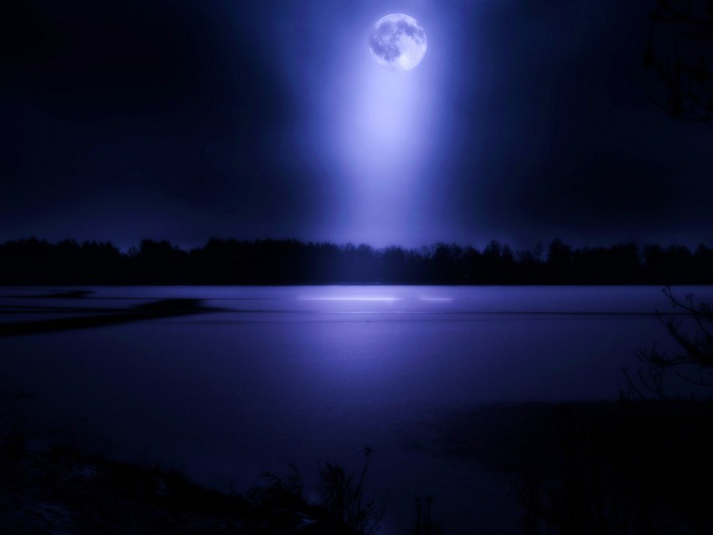 Blue Dark Moon Wallpapers