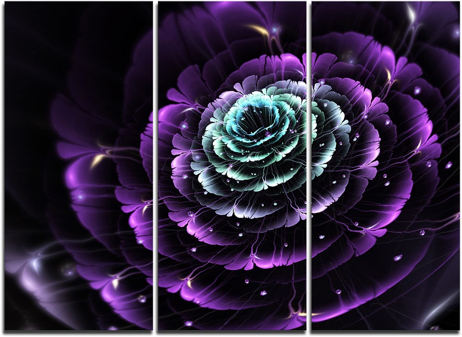 Blue Fractal Flower Wallpapers