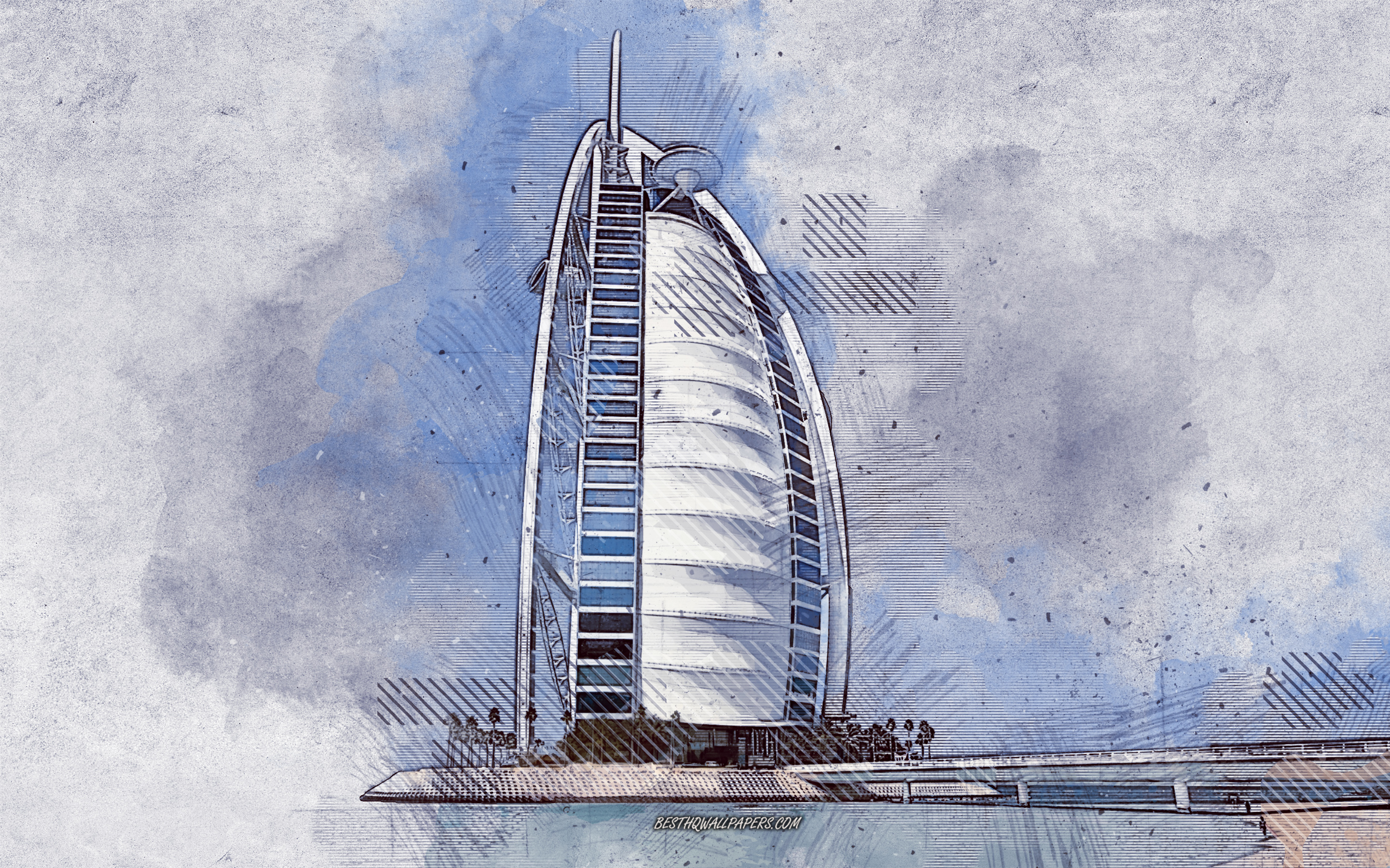 Burj Al Arab Artwork Wallpapers