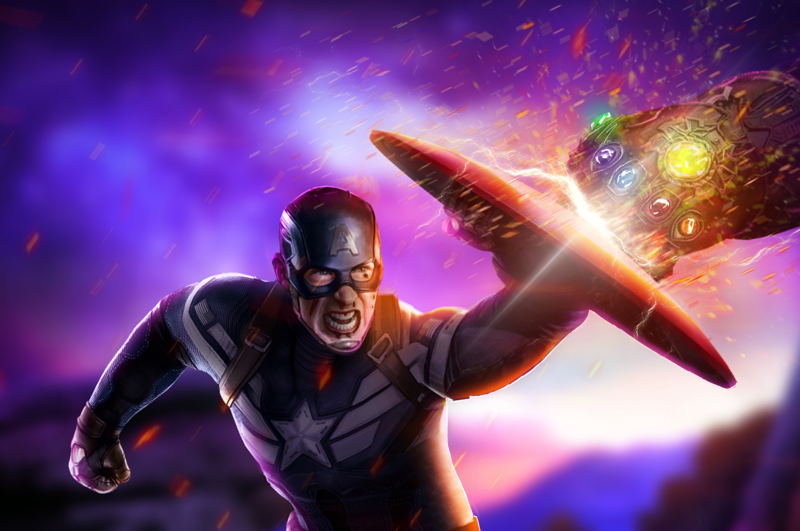 Captain America Avengers Endgame Art Wallpapers