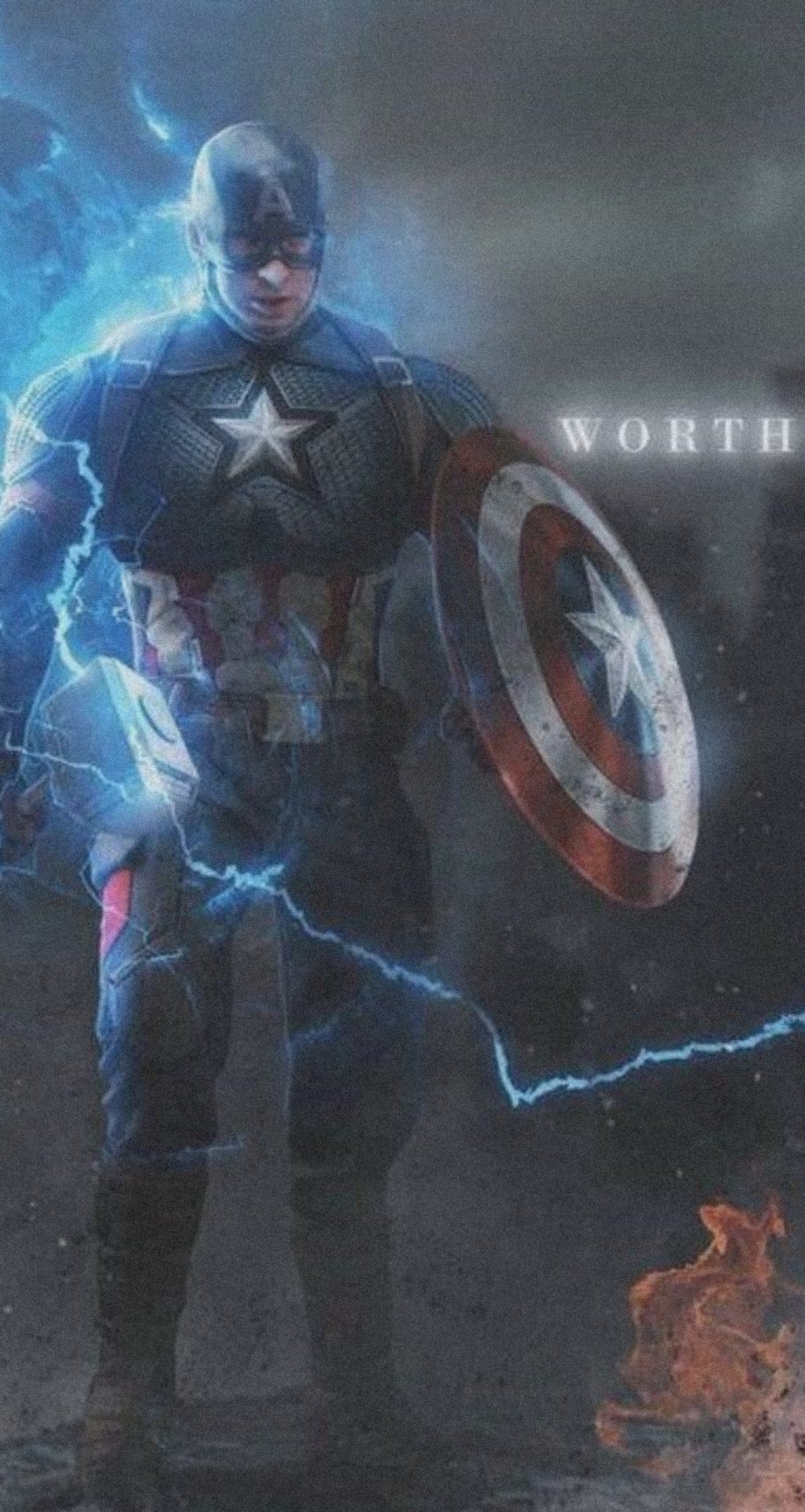 Captain America With Mjolnir And Shield Art Wallpapers