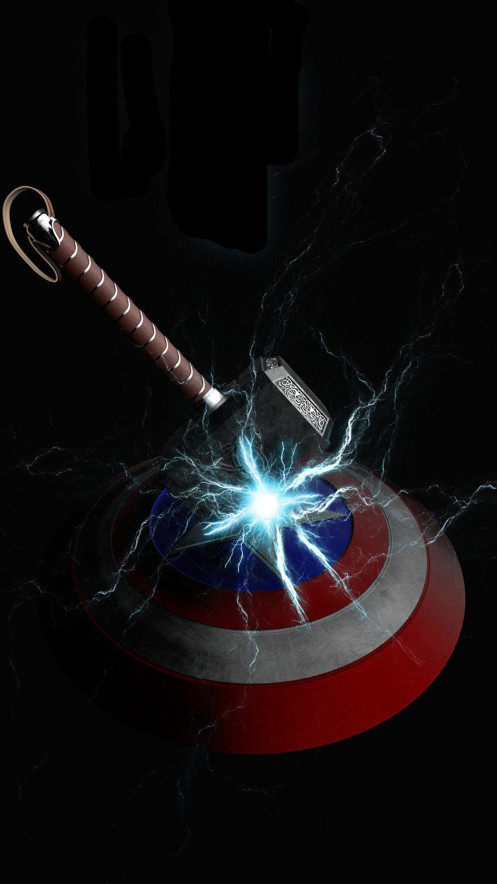 Captain America With Mjolnir And Shield Art Wallpapers