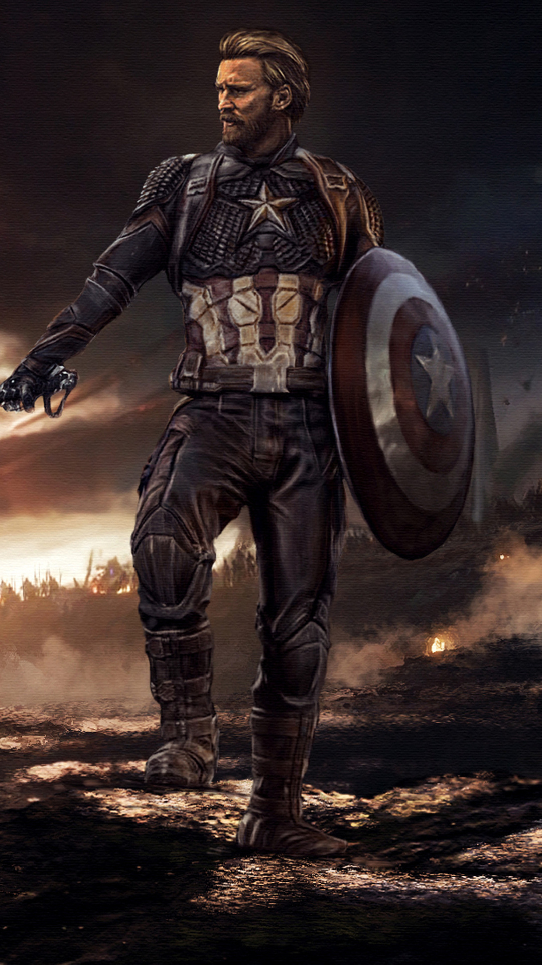 Captain America With Mjolnir And Shield Art Wallpapers