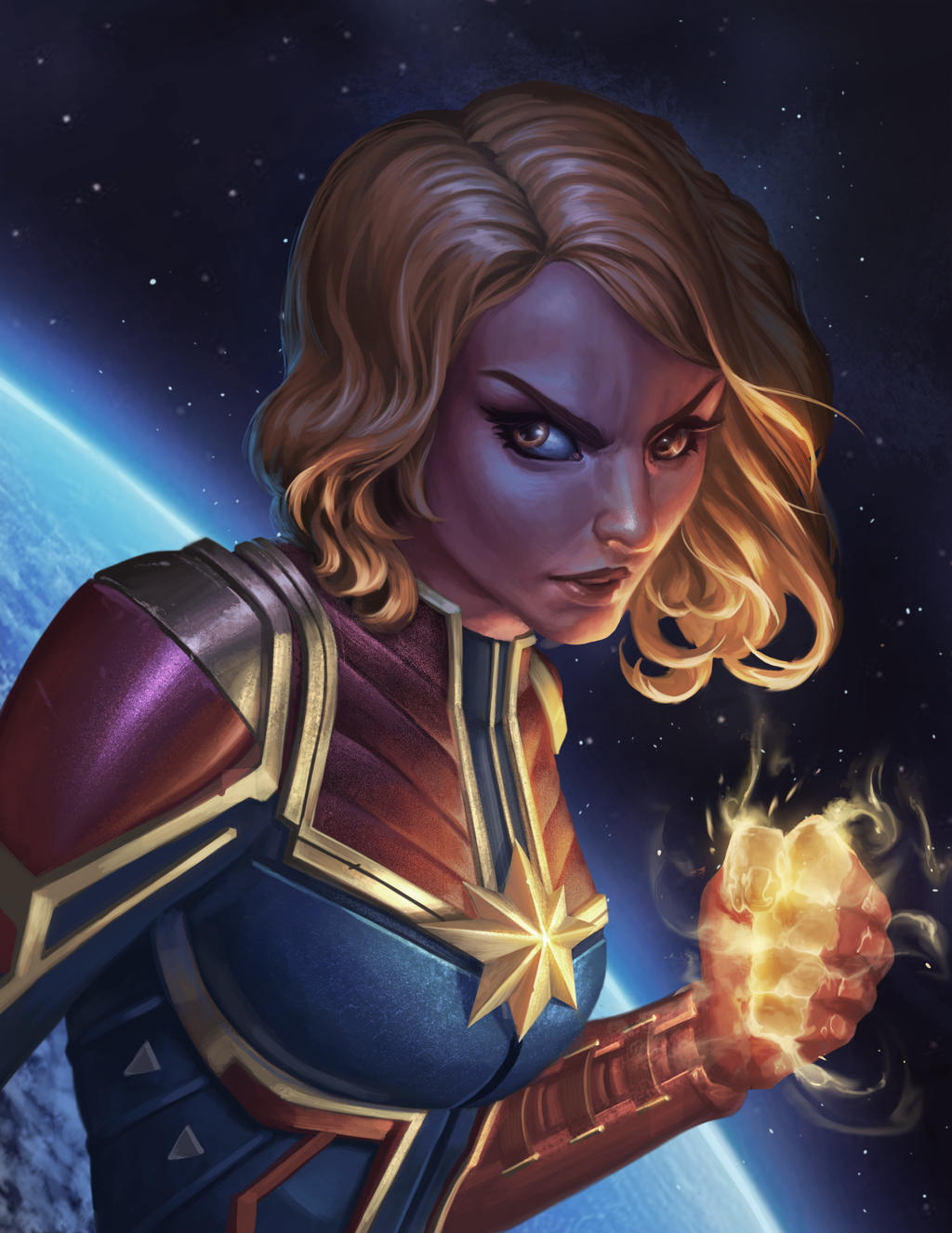 Captain Marvel Deviantart Wallpapers