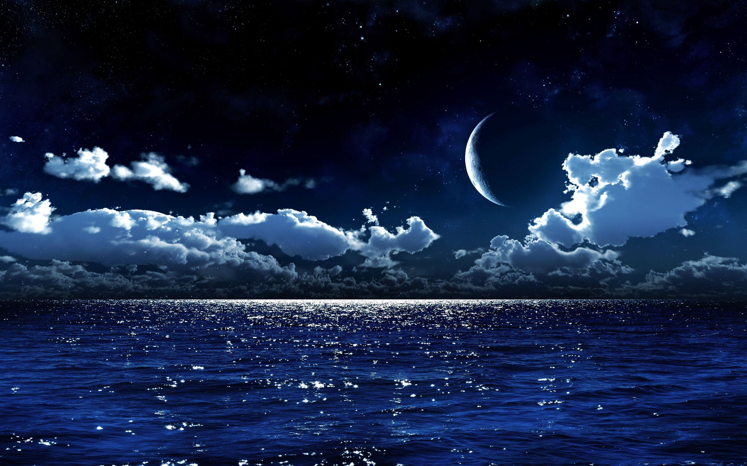 Catching The Moon In Ocean Wallpapers