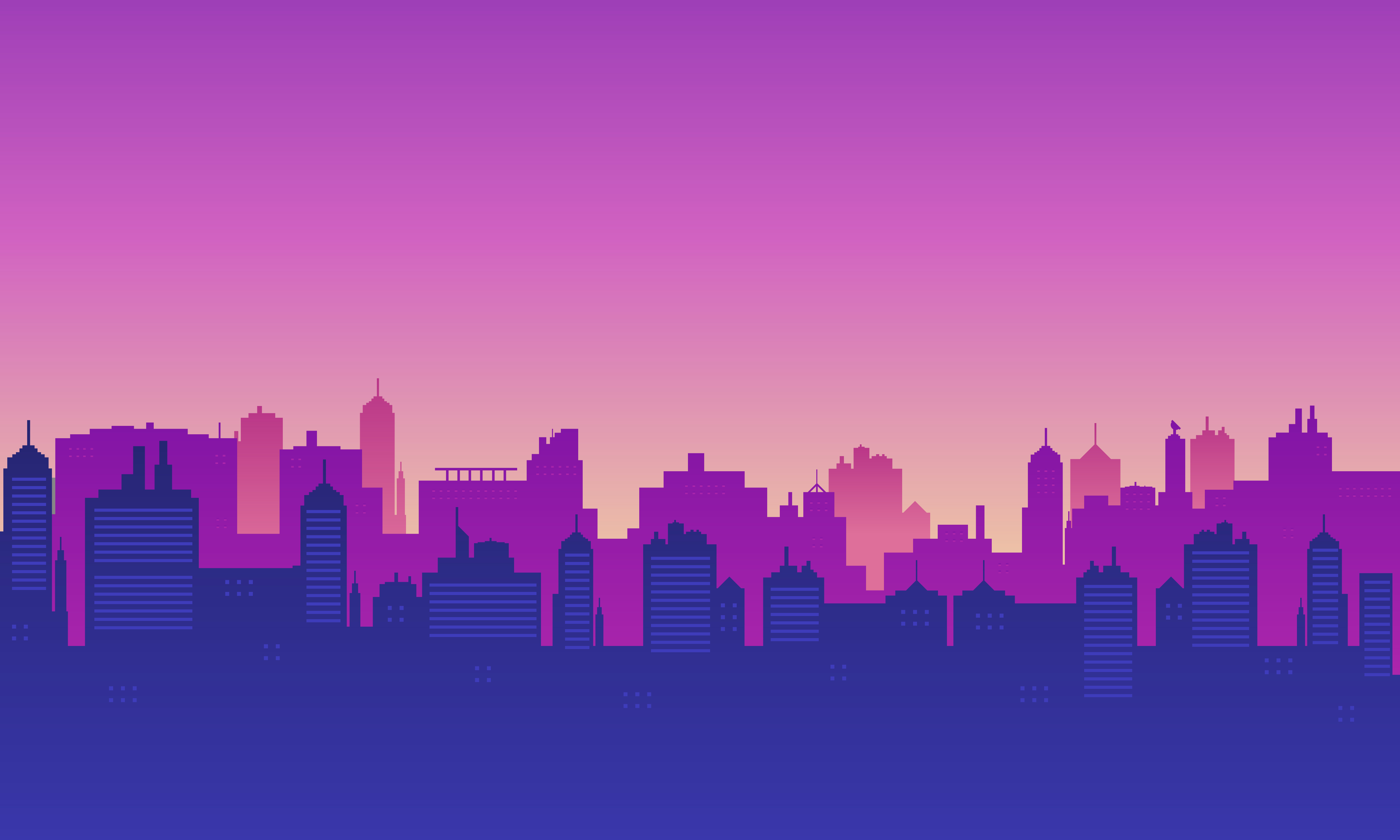 City Building Sunshine Pixel Art Wallpapers