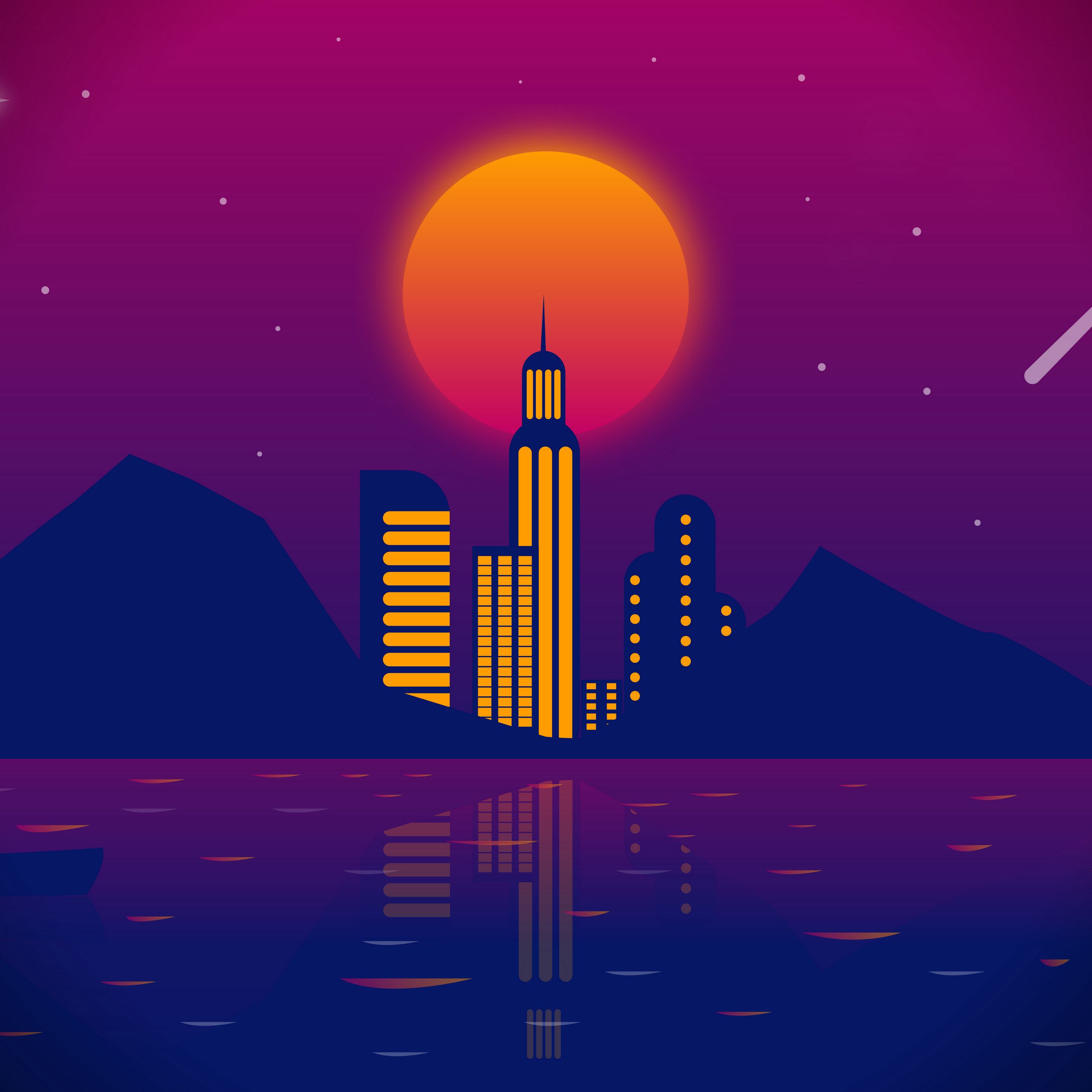 City Vector Illustration Art Wallpapers