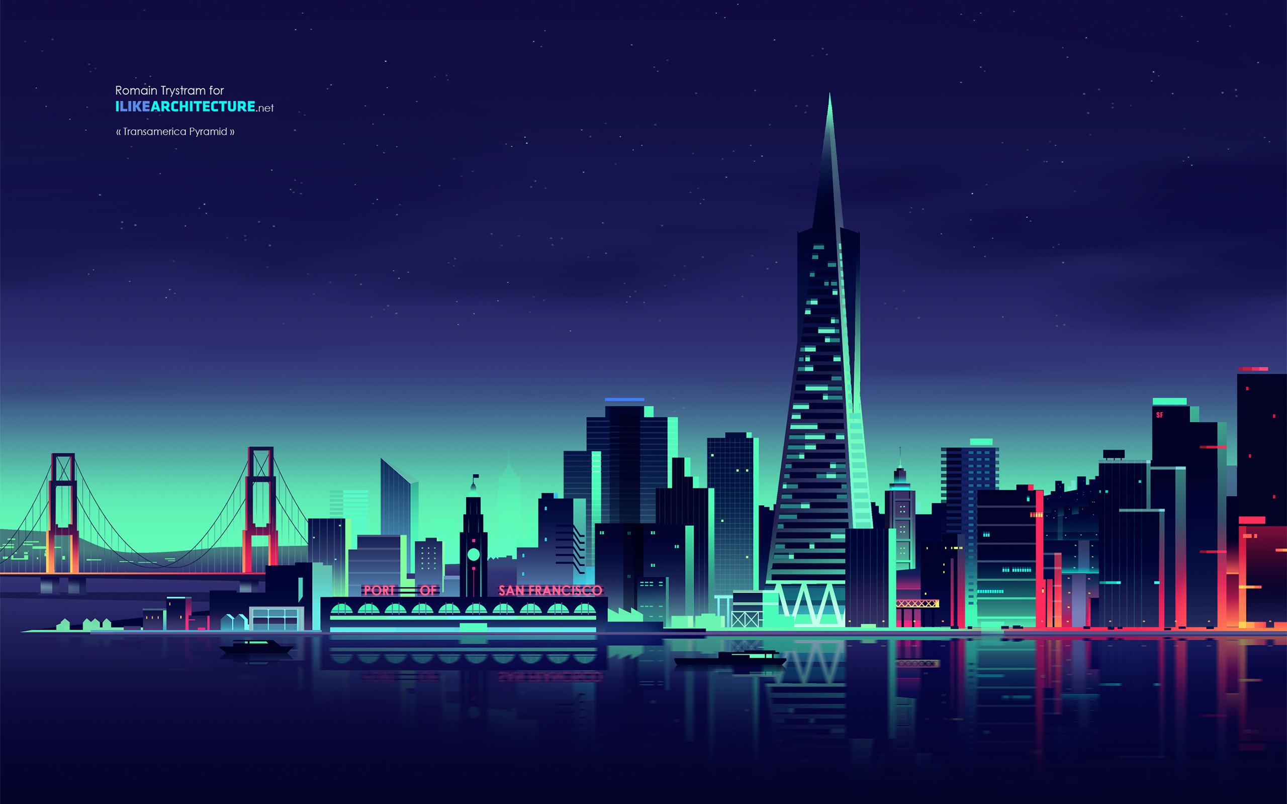 City Vector Illustration Art Wallpapers