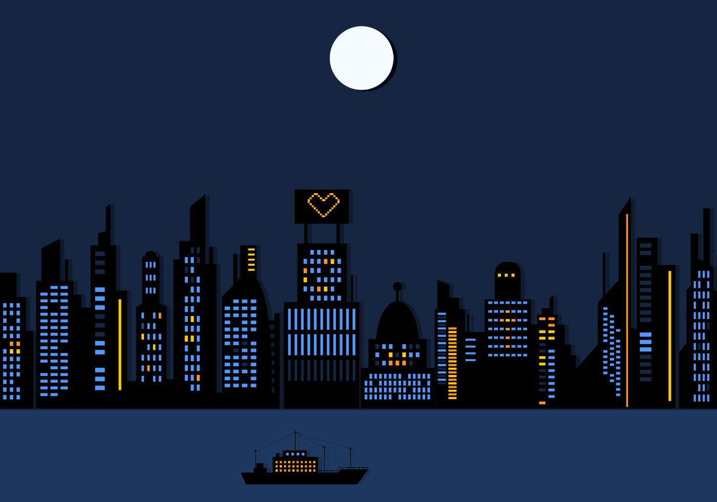 City Vector Illustration Art Wallpapers