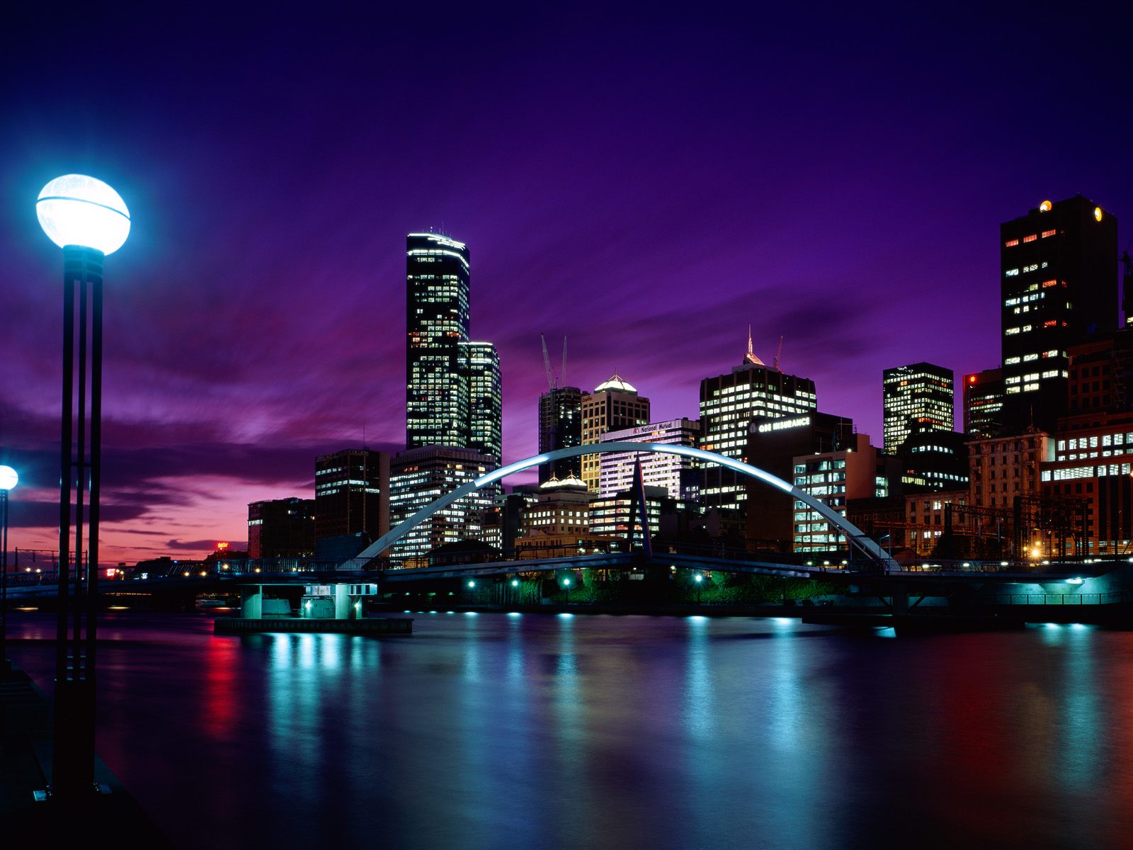 Cityscape Artwork In Sunset Wallpapers