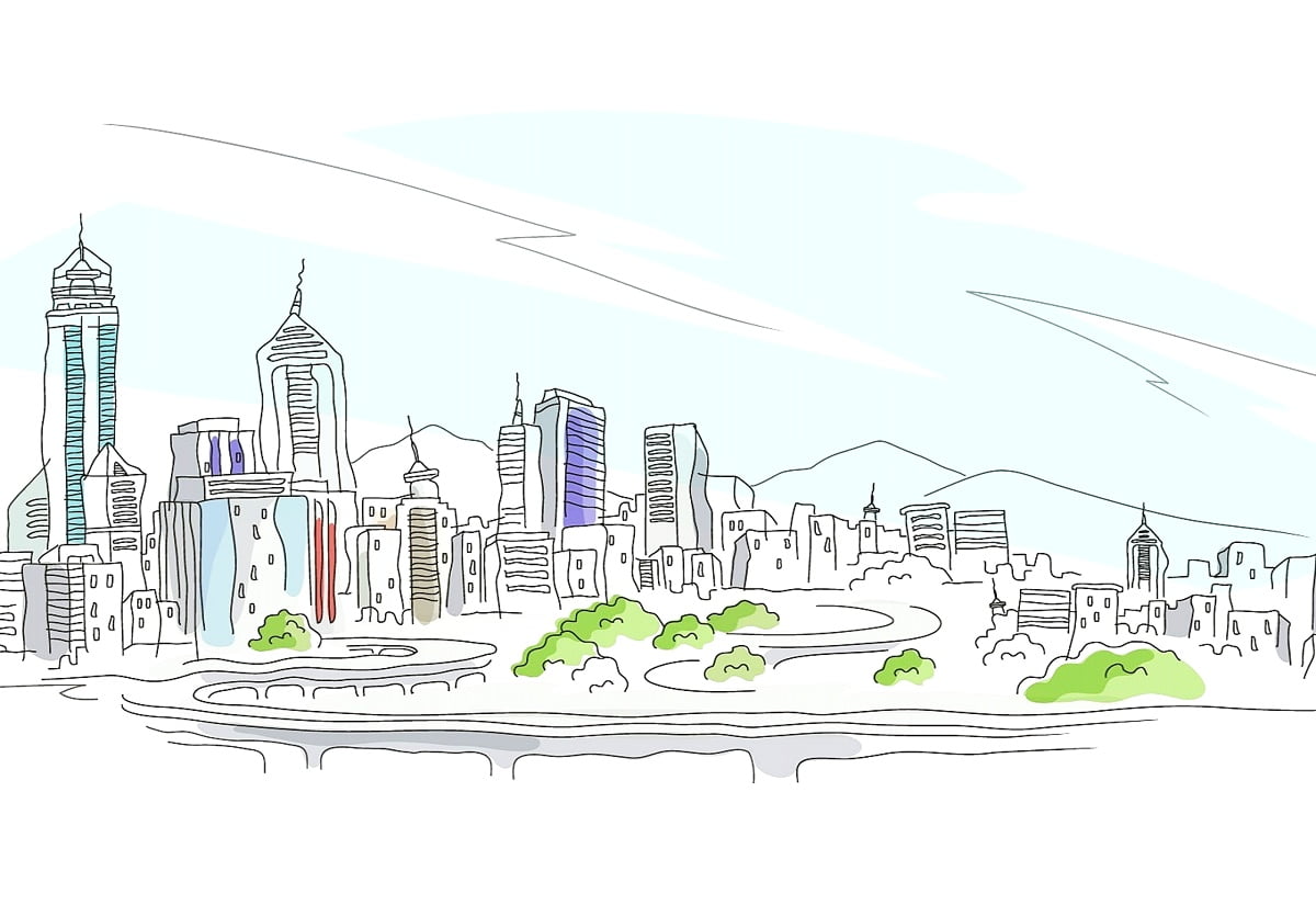 Cityscape Drawing Art Wallpapers