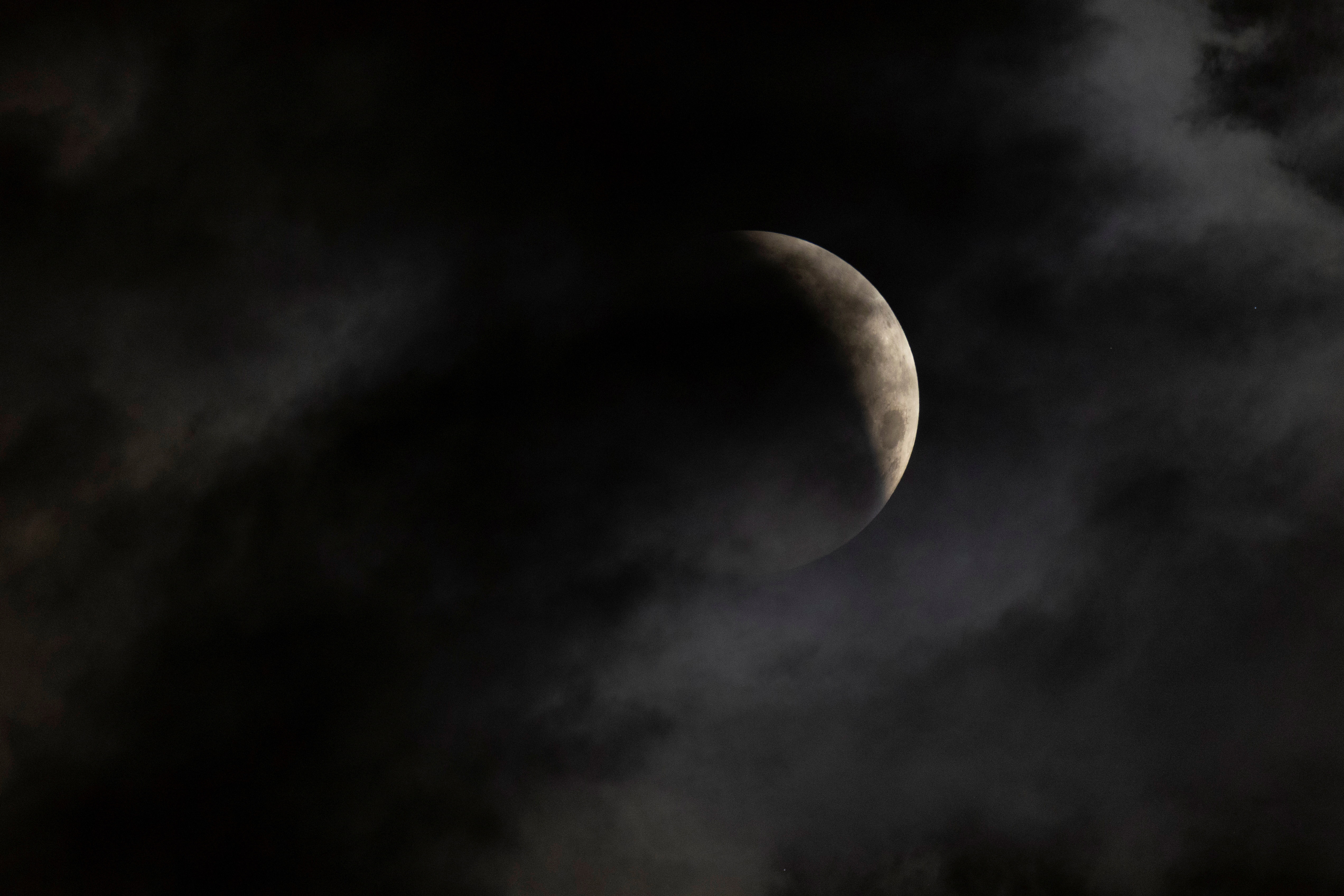 Cloud Eclipse Evening Moon Wallpapers