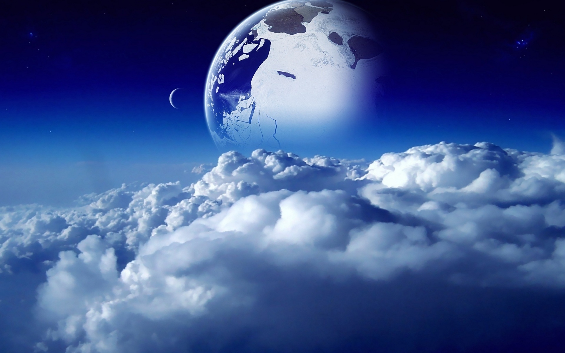 Cloudy Sci Fi Hd Sky Art Wallpapers