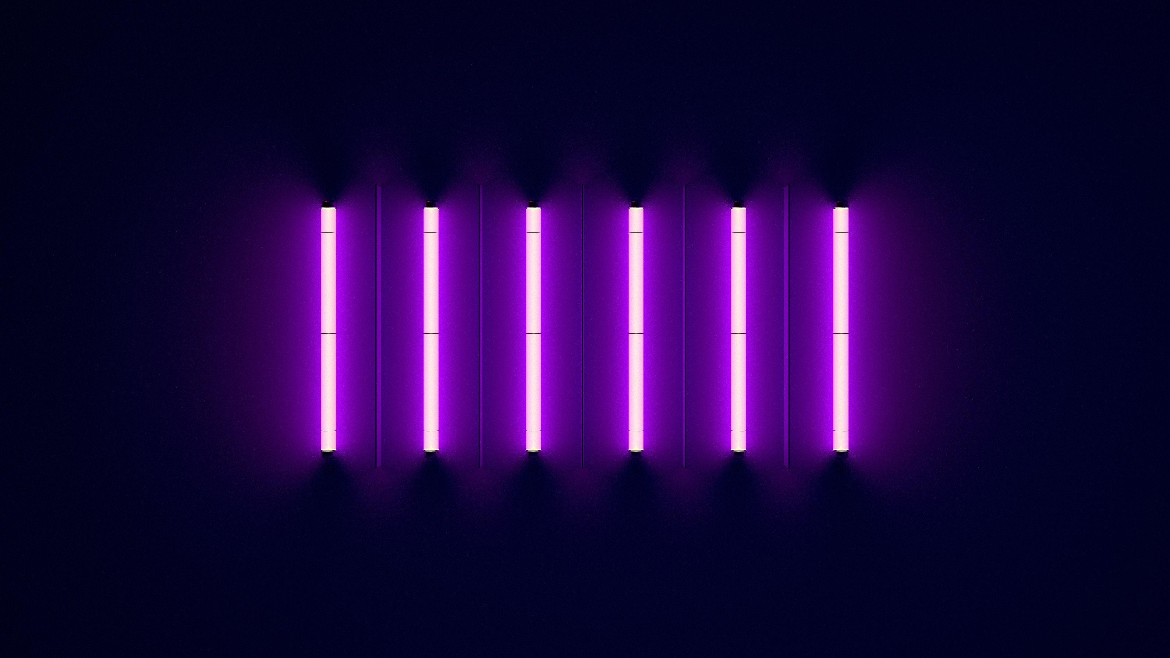 Colorful 8K Neon Lines Wallpapers