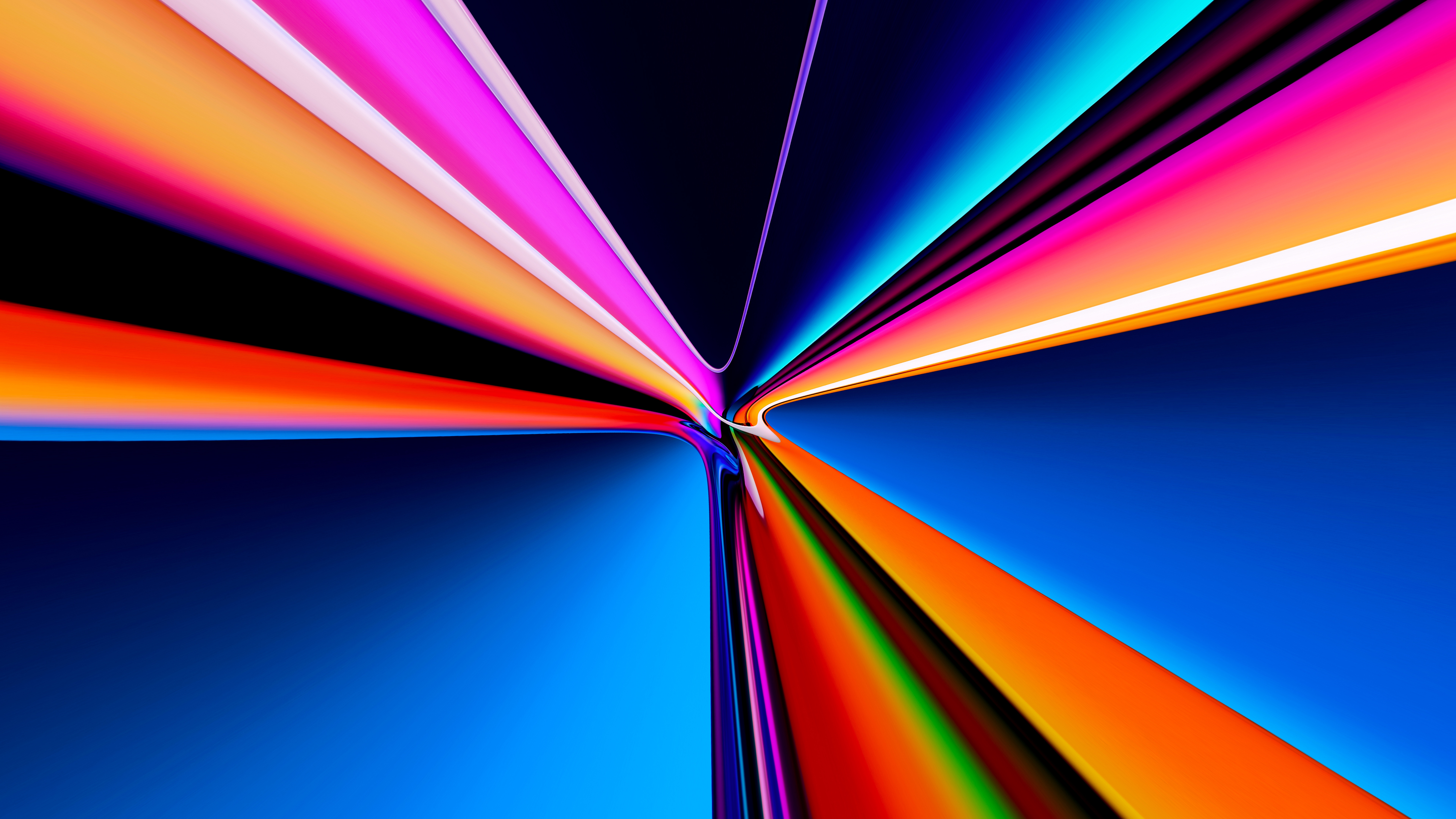 Colorful 8K Neon Lines Wallpapers