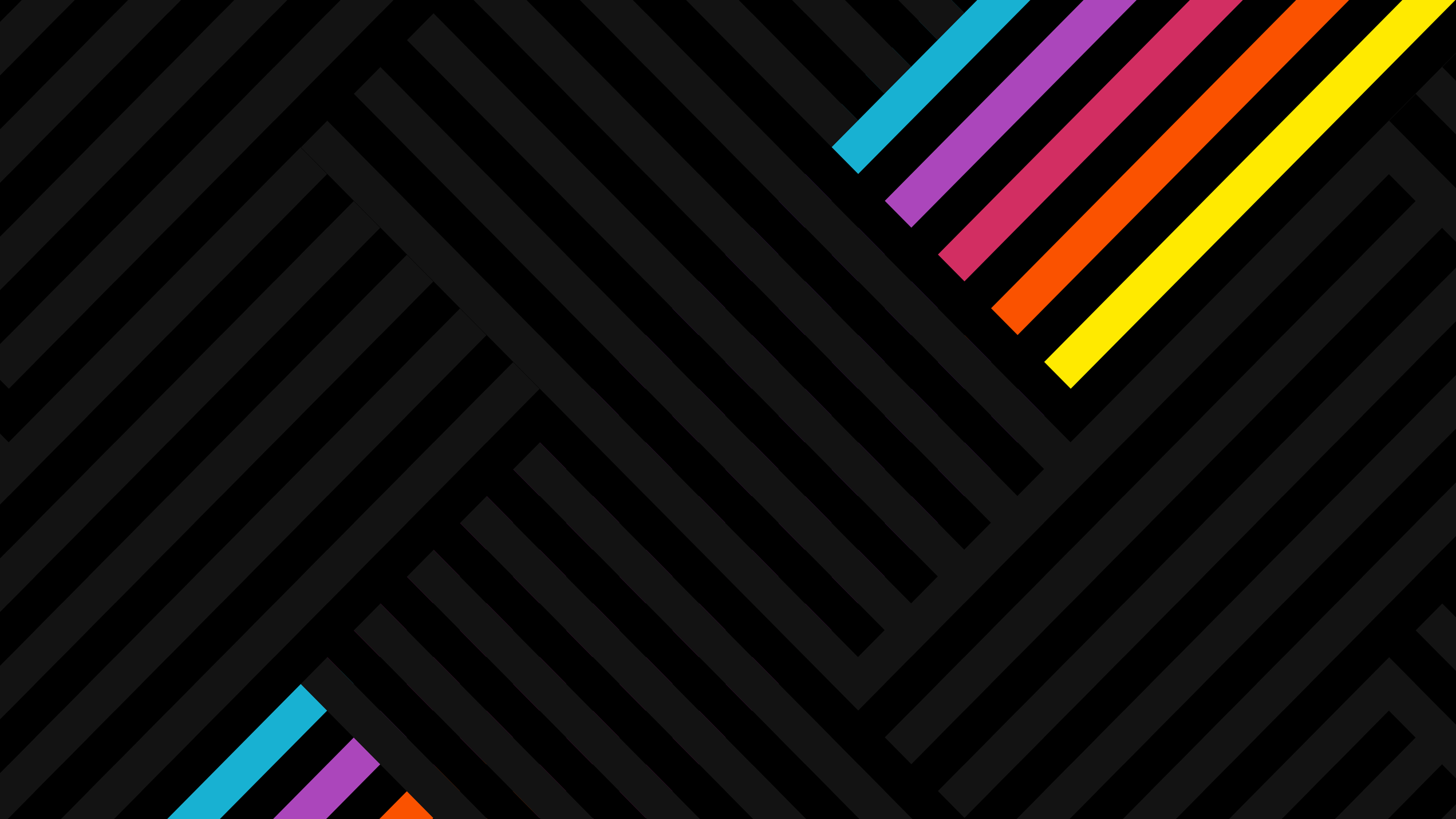 Colorful 8K Neon Lines Wallpapers