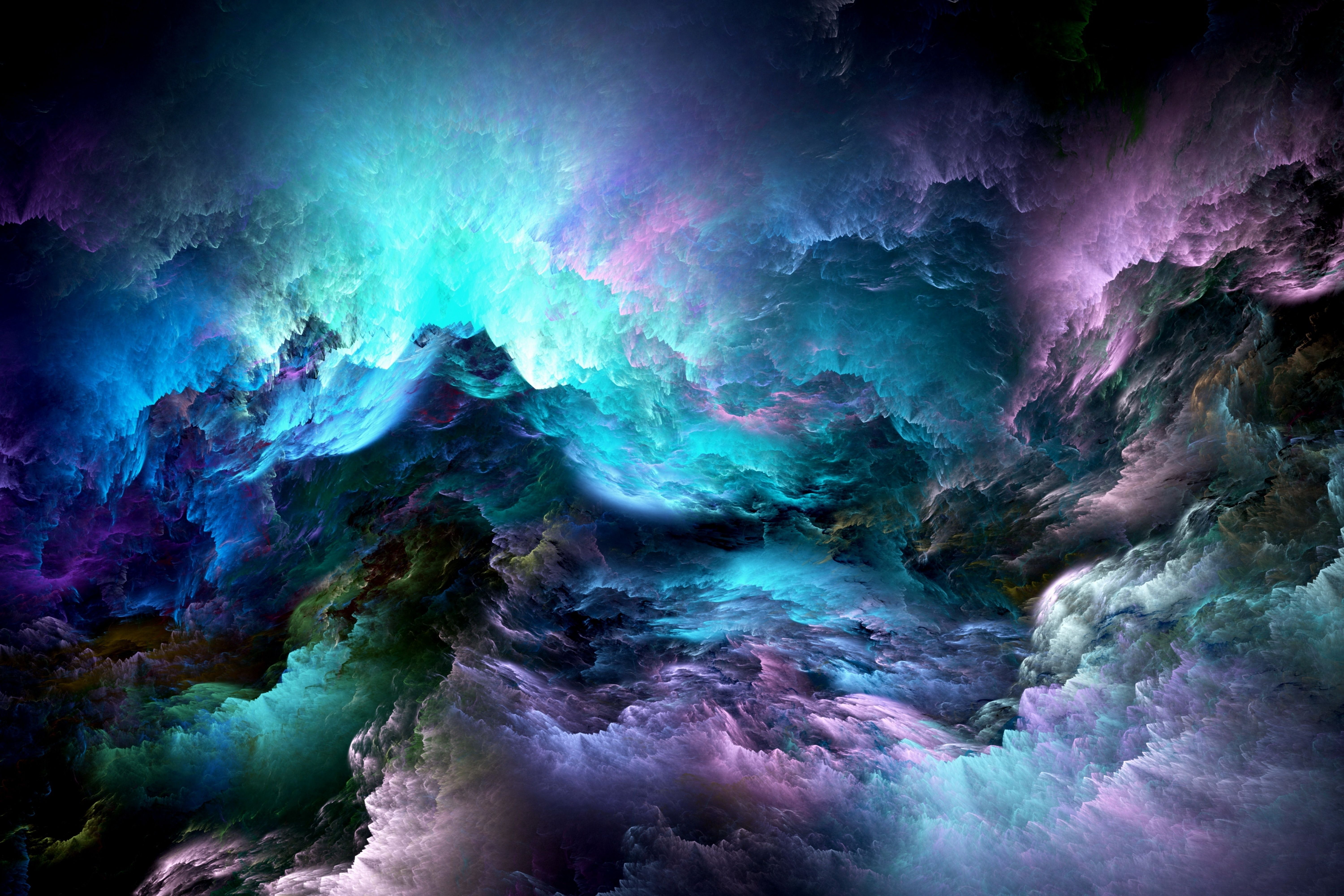 Colorful Clouds Abstract 4K Wallpapers