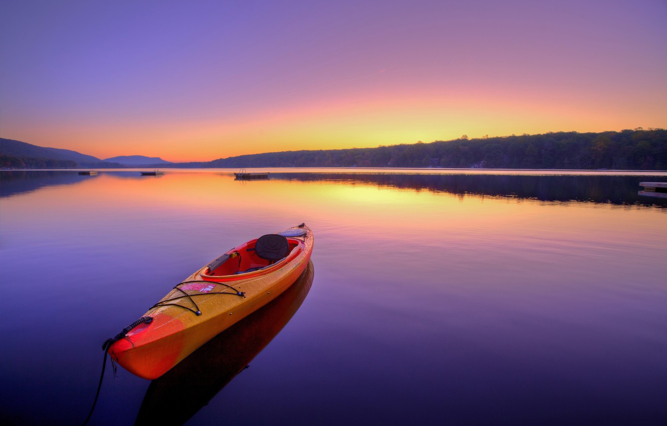 Colorful Kayak Boats Wallpapers