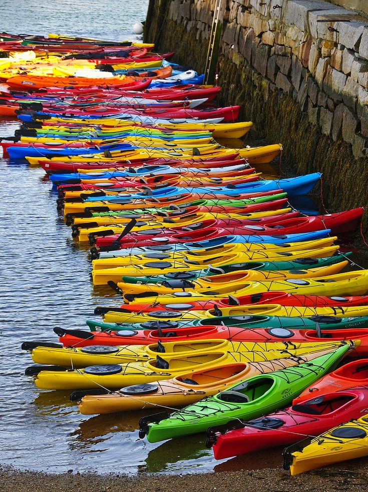 Colorful Kayak Boats Wallpapers