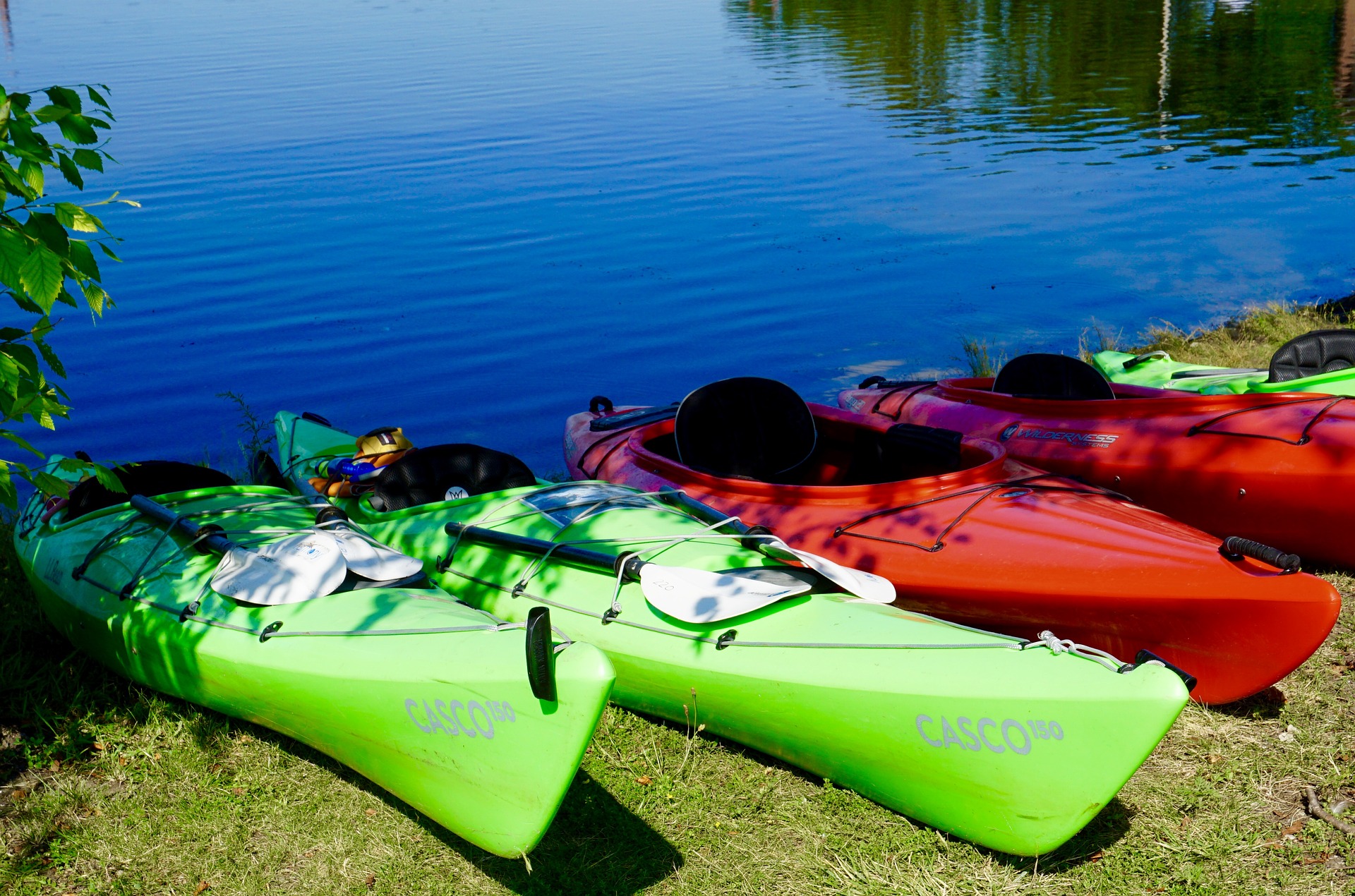 Colorful Kayak Boats Wallpapers