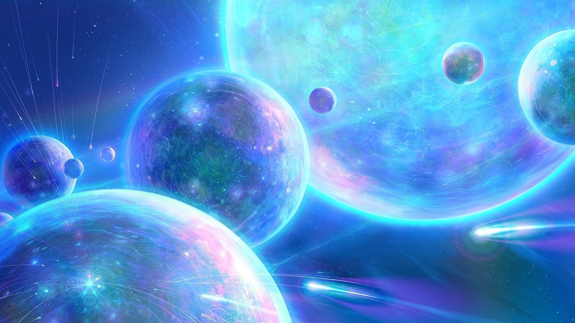 Colorful Solar System Digital Art Wallpapers