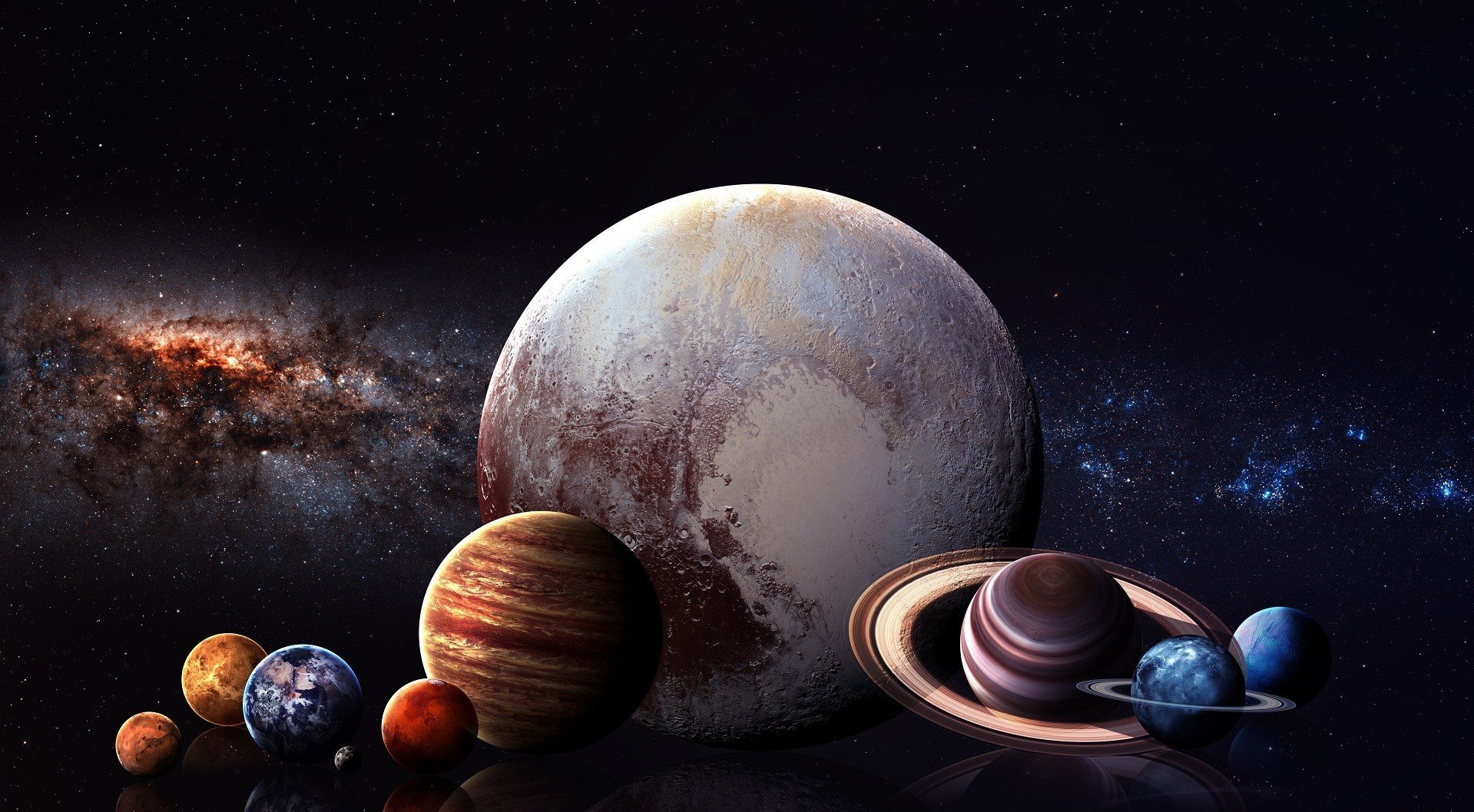 Colorful Solar System Digital Art Wallpapers