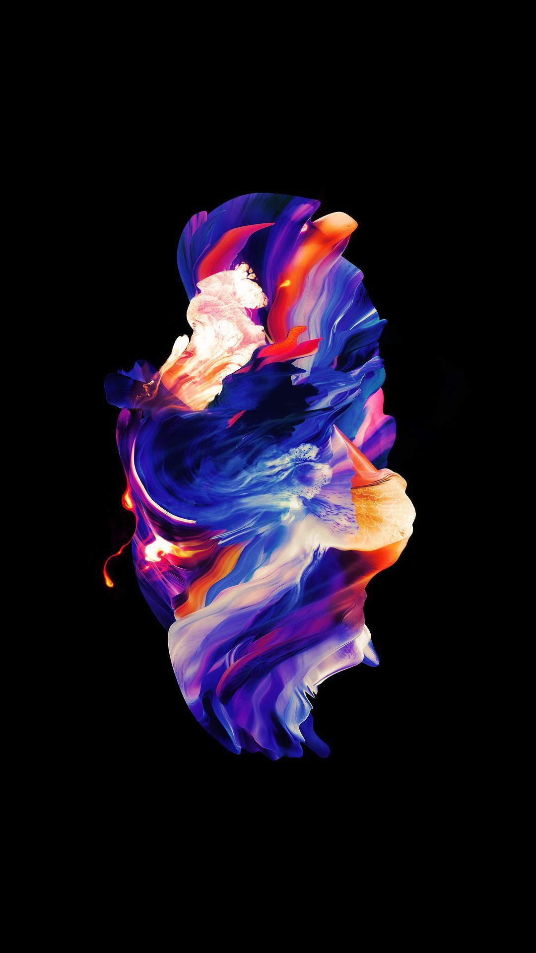 Colorful Thumbprint Amoled Wallpapers