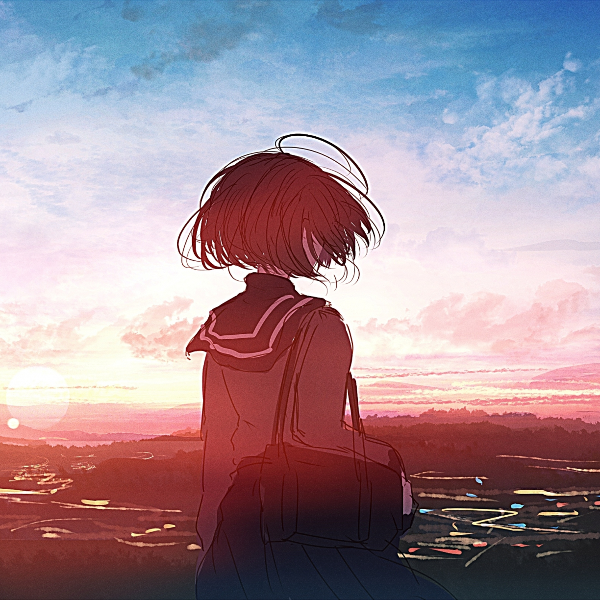 Cool Anime Alone Girl Art Wallpapers