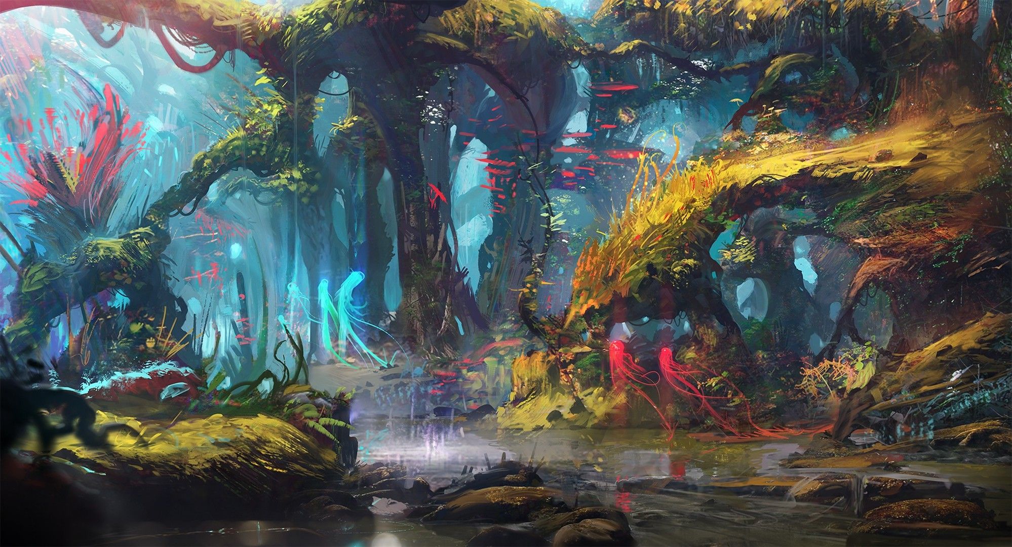 Cool Forest Illustration Wallpapers