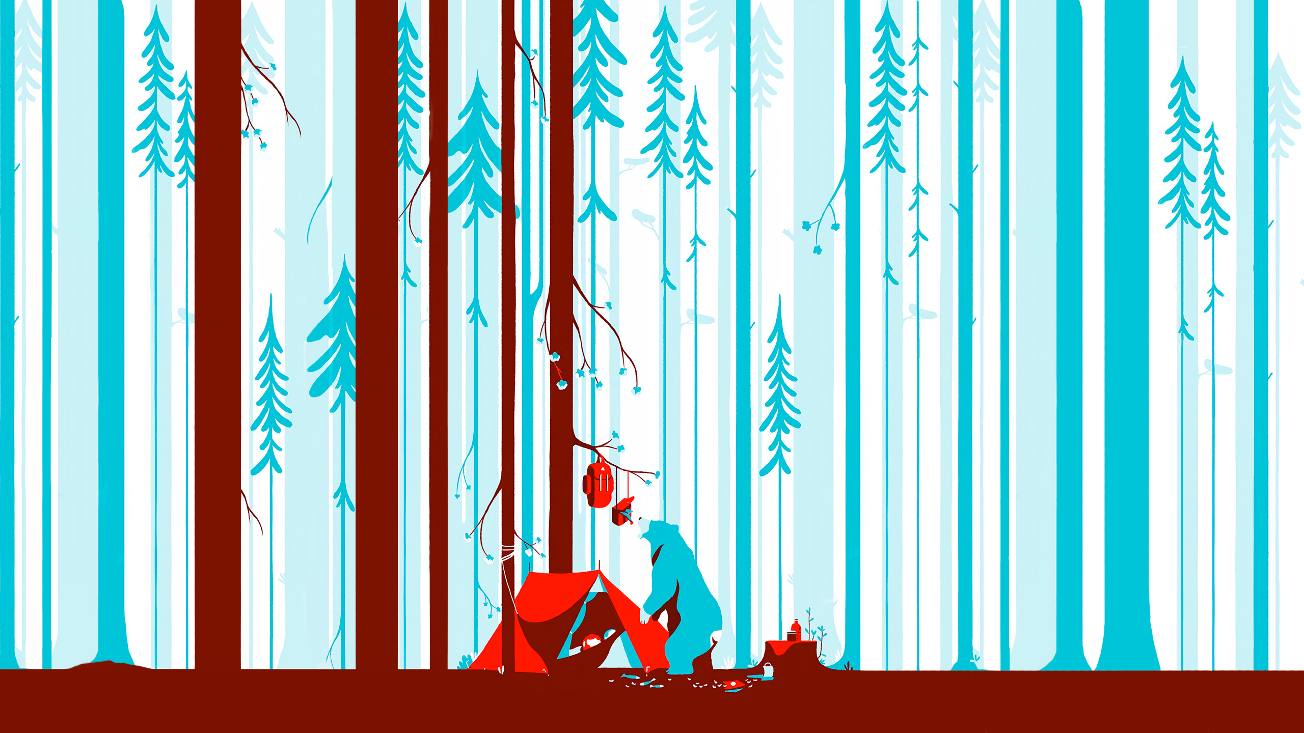 Cool Forest Illustration Wallpapers