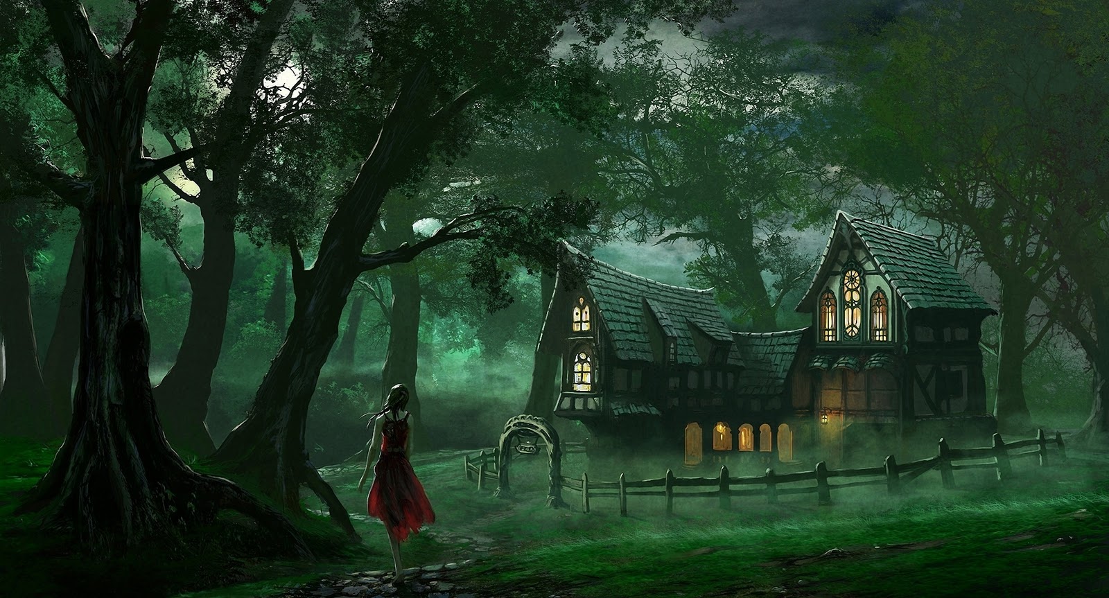 Cool Lonely House Art Wallpapers