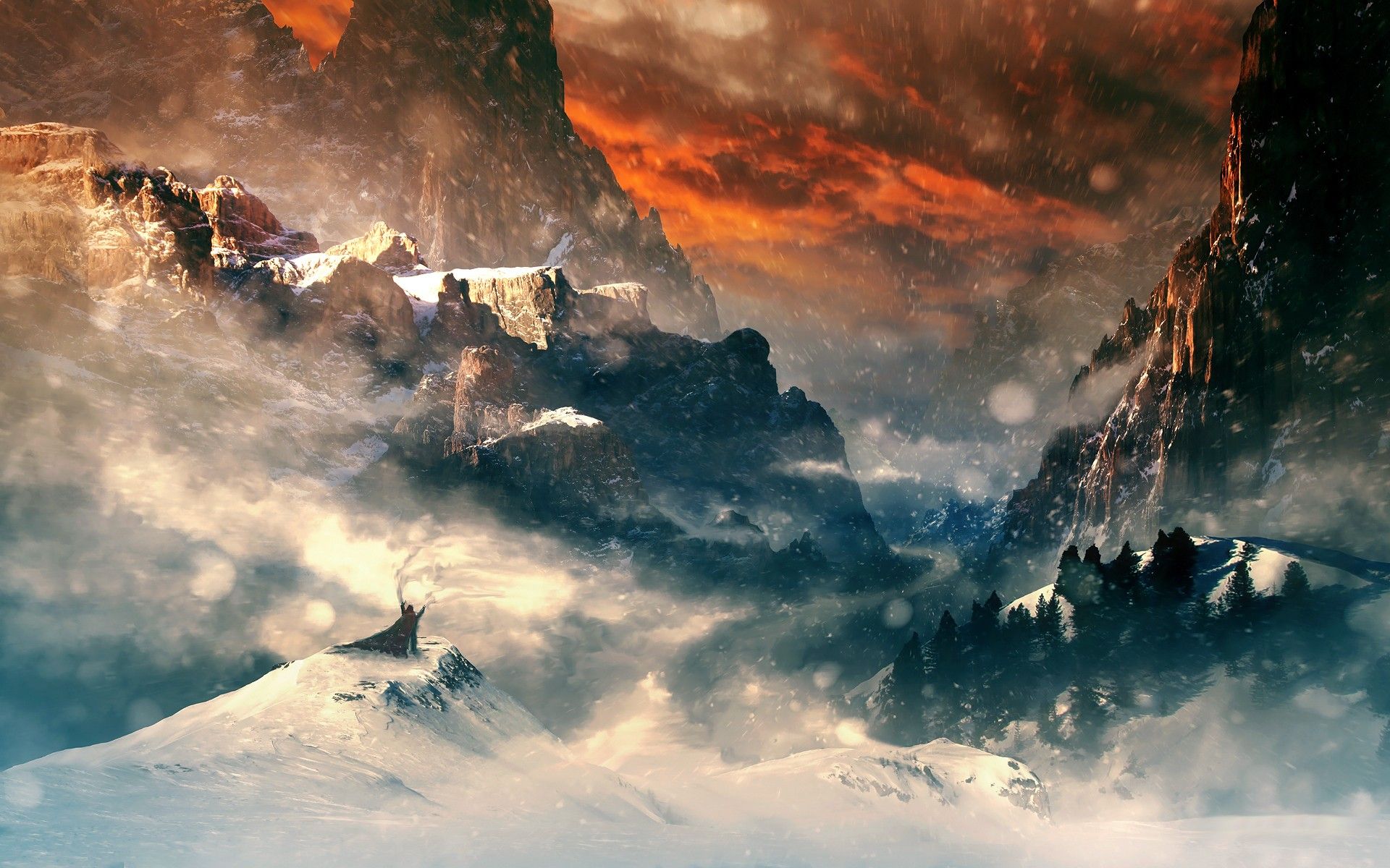 Cool Mountain Fantasy Art Wallpapers