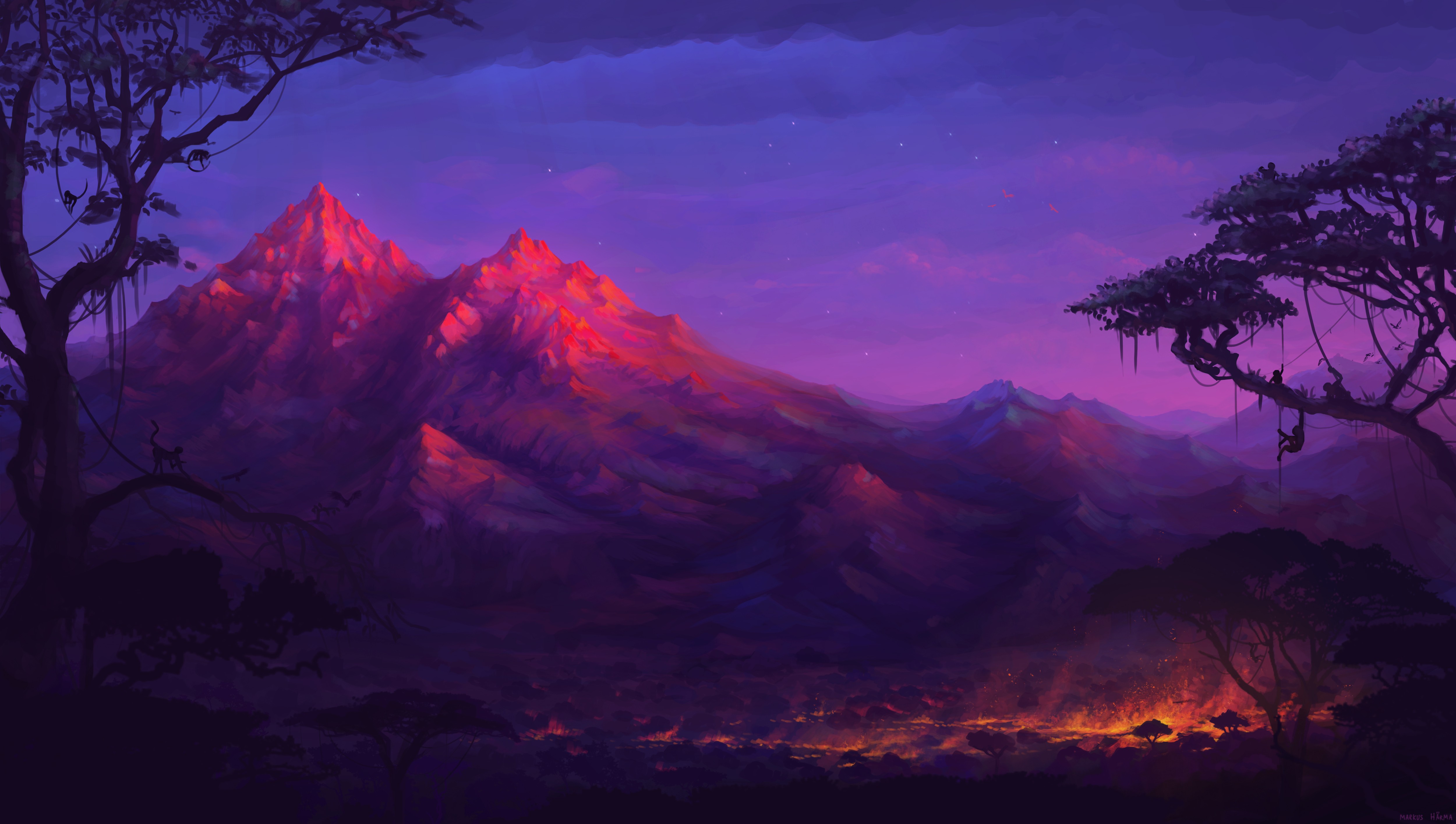 Cool Mountain Fantasy Art Wallpapers