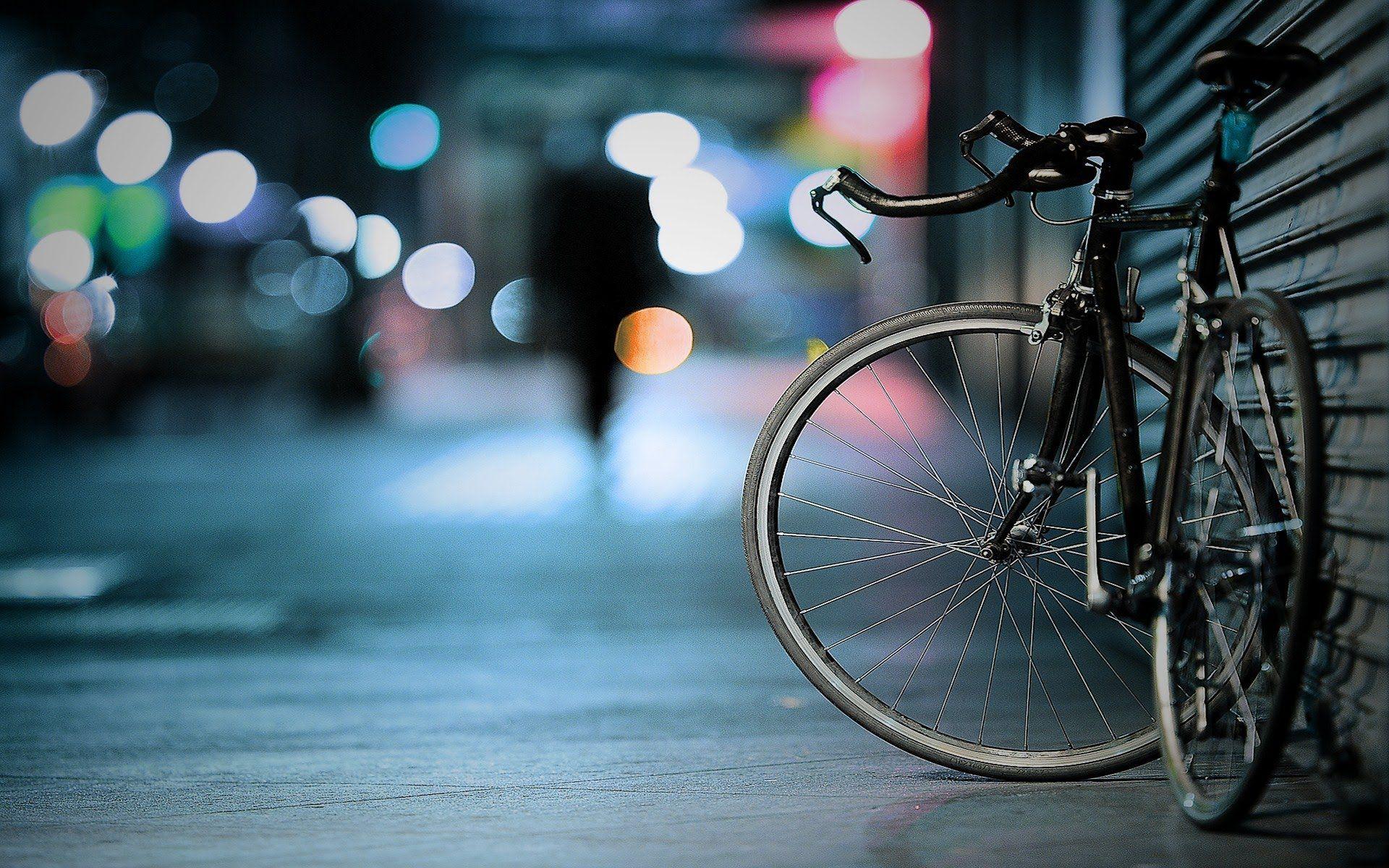 Cool Riding Bike At Night Wallpapers